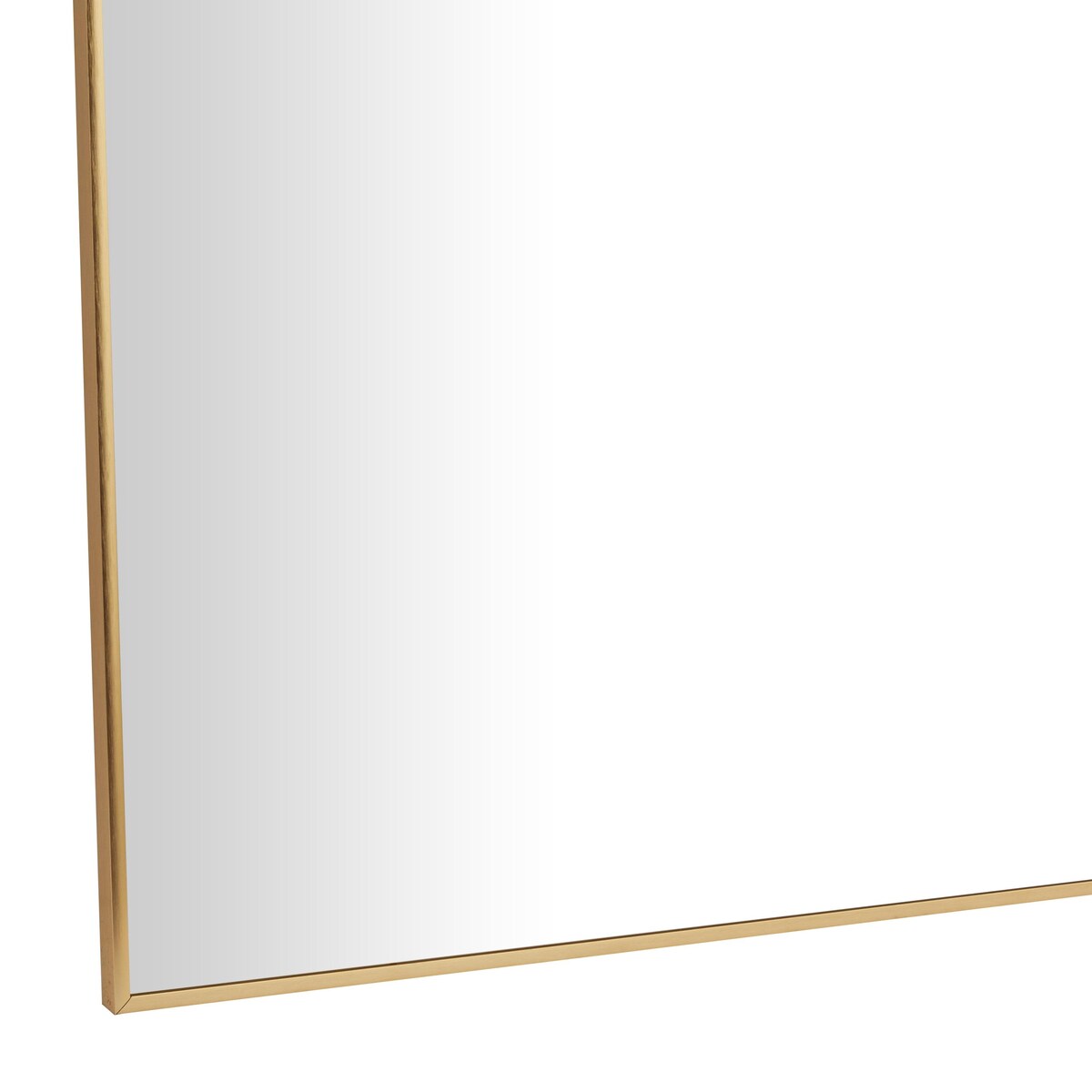 Metal Minimalistic Room Wall Mirror with Thin Frame - Gold - CosmoLiving by Cosmopolitan