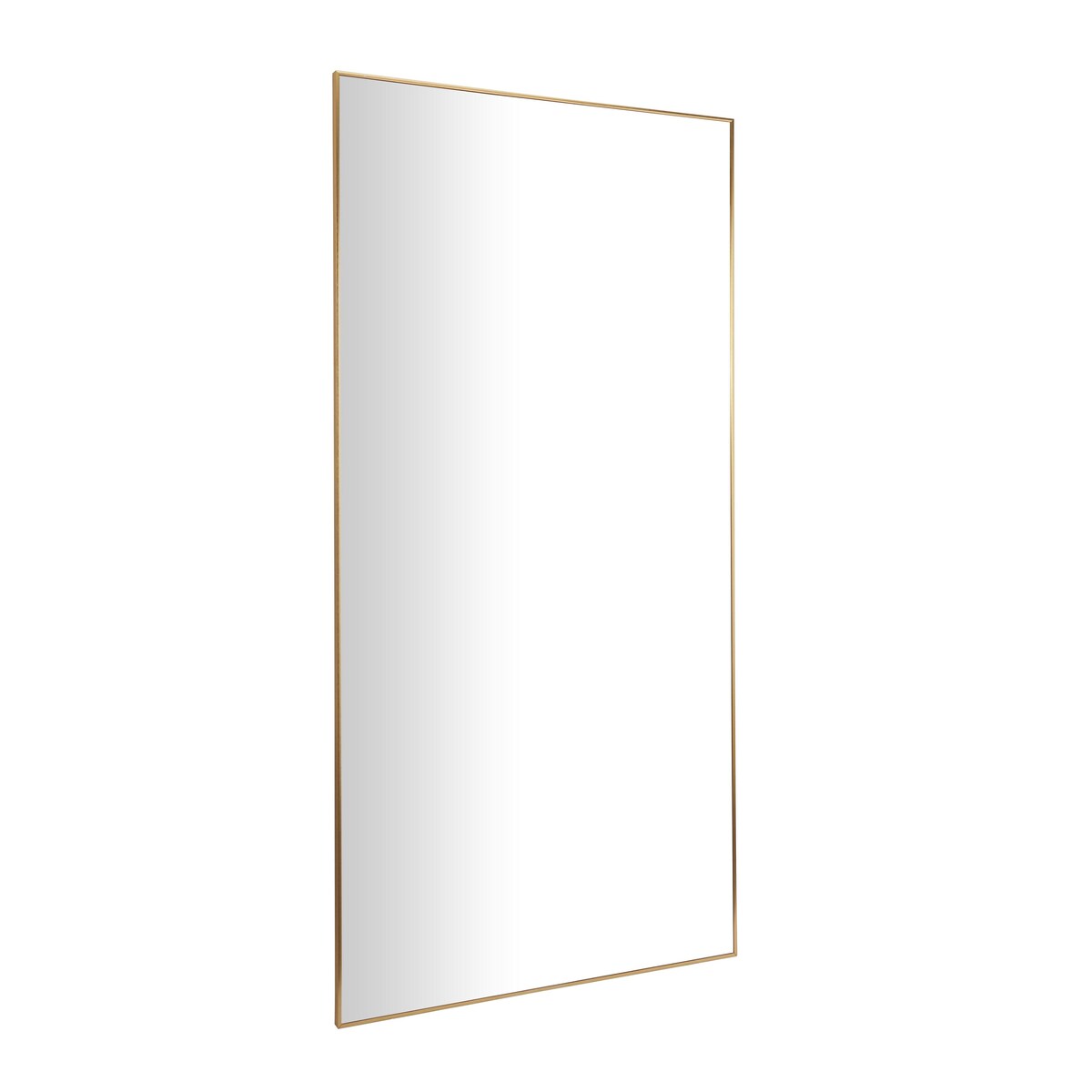 Metal Minimalistic Room Wall Mirror with Thin Frame - Gold - CosmoLiving by Cosmopolitan