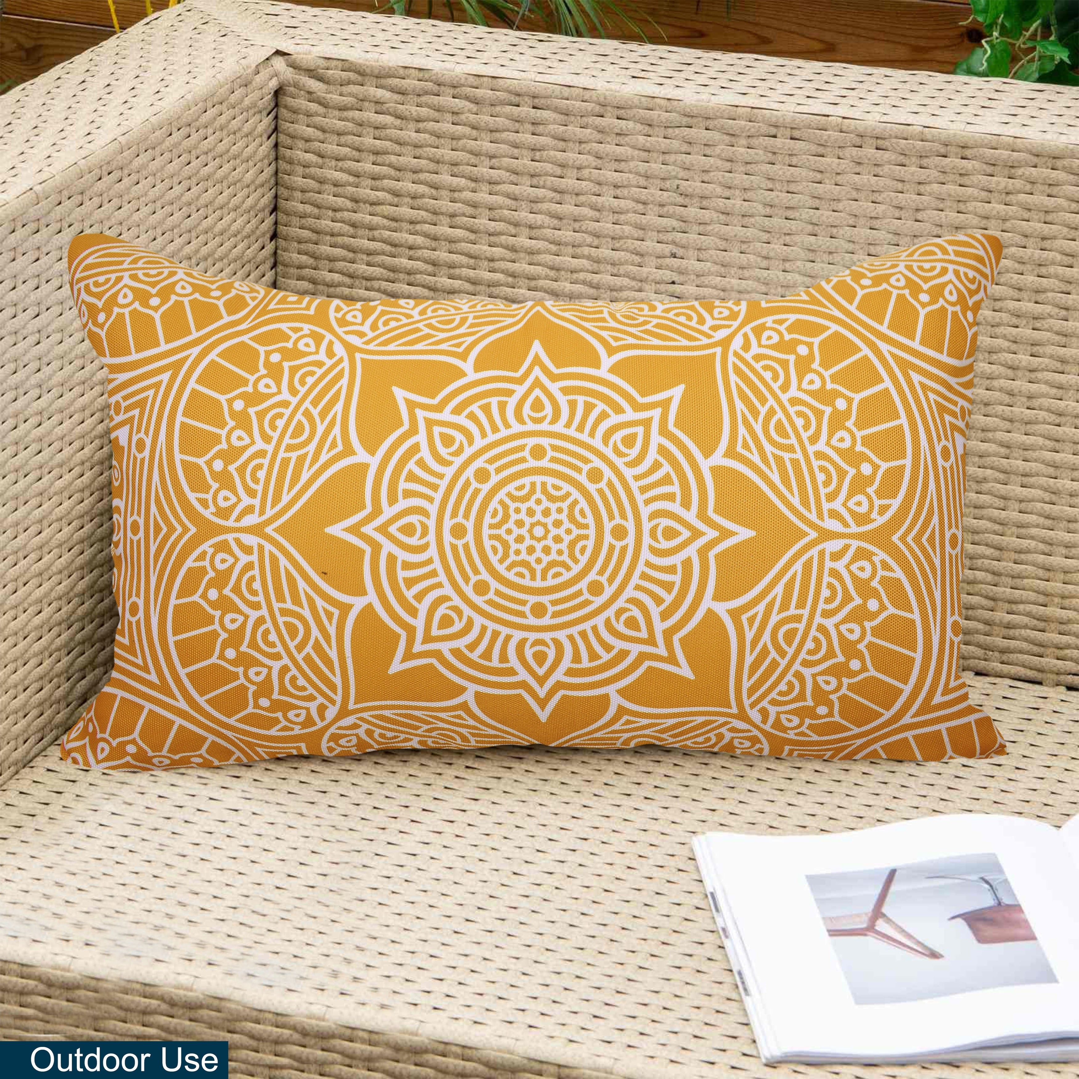 Indoor Outdoor Weatherproof Pillow with Insert - 18x18 | 12x20 | Inches