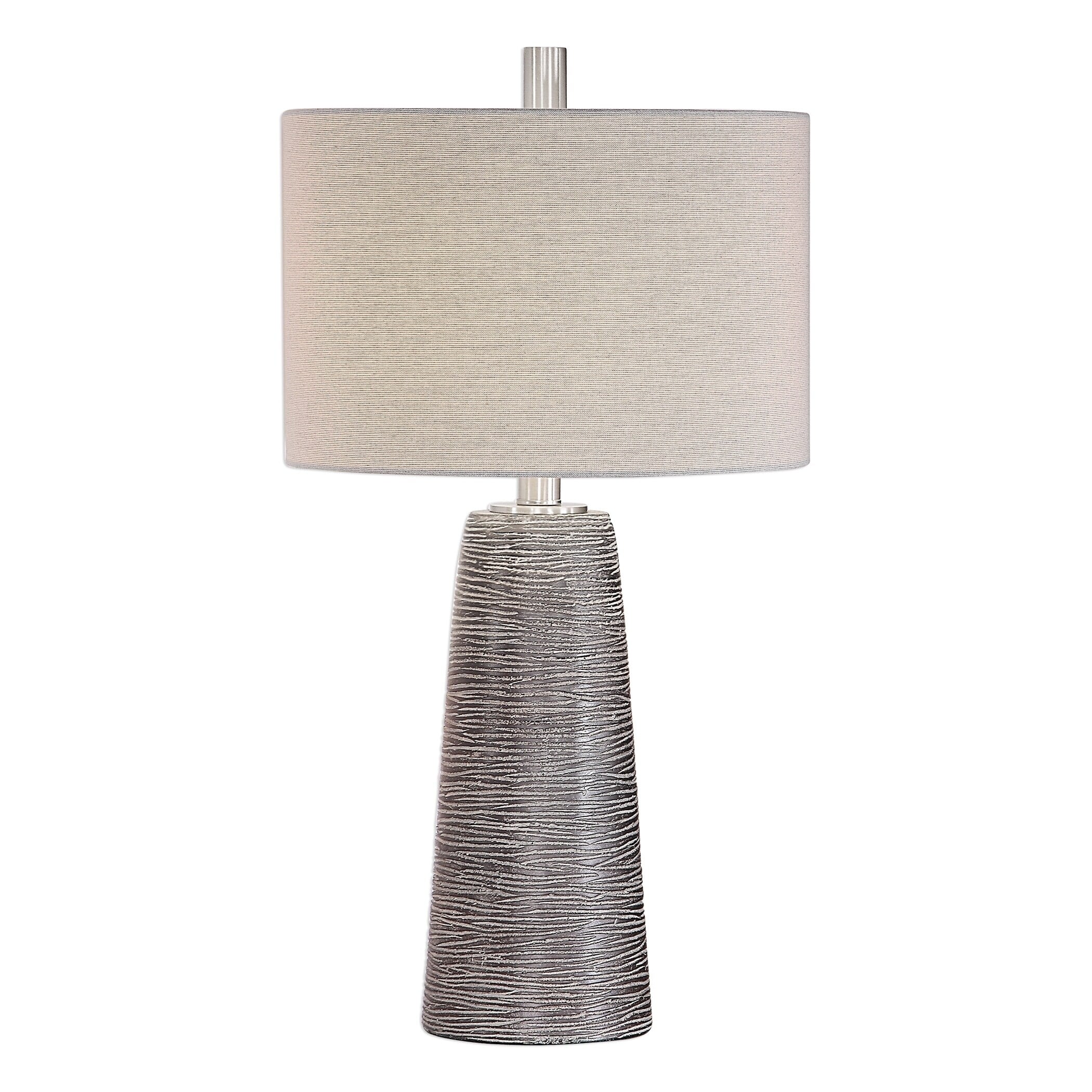 Strick & Bolton Londra Rustic Bronze Ceramic Table Lamp