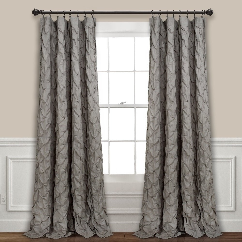 Lush Decor Ravello Pintuck Window Curtain Single Panel