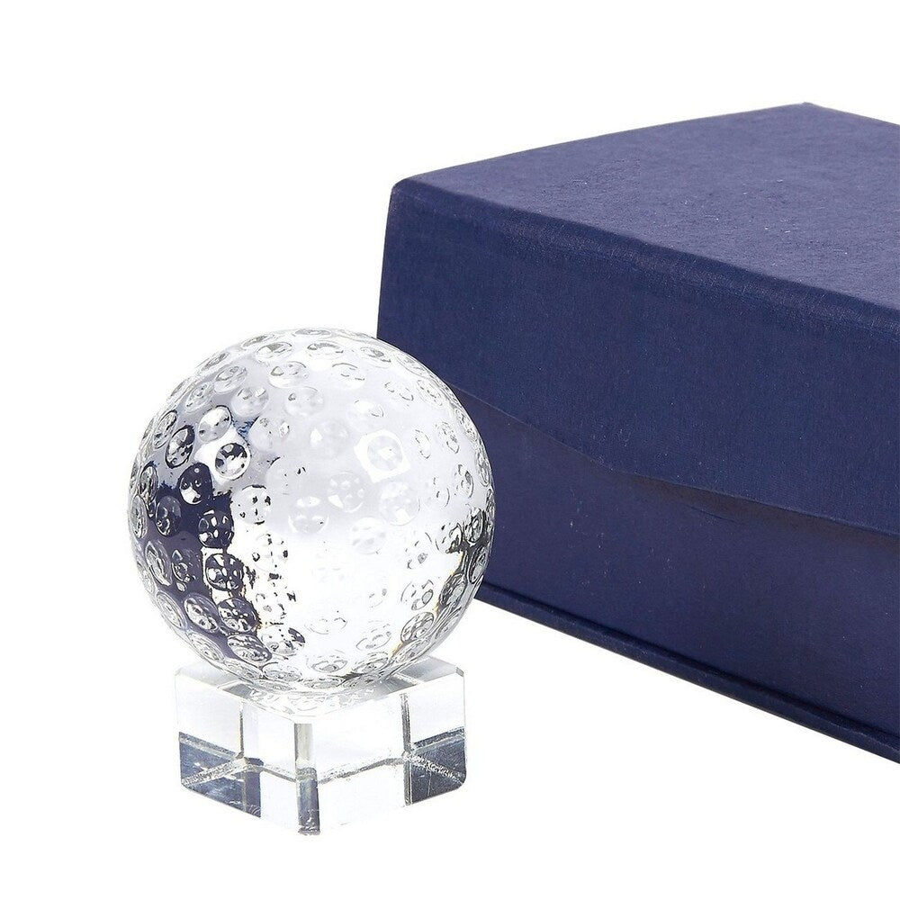 Golf Trophy Sports Award Small Optical Crystal Golf Ball with Base Gift Box