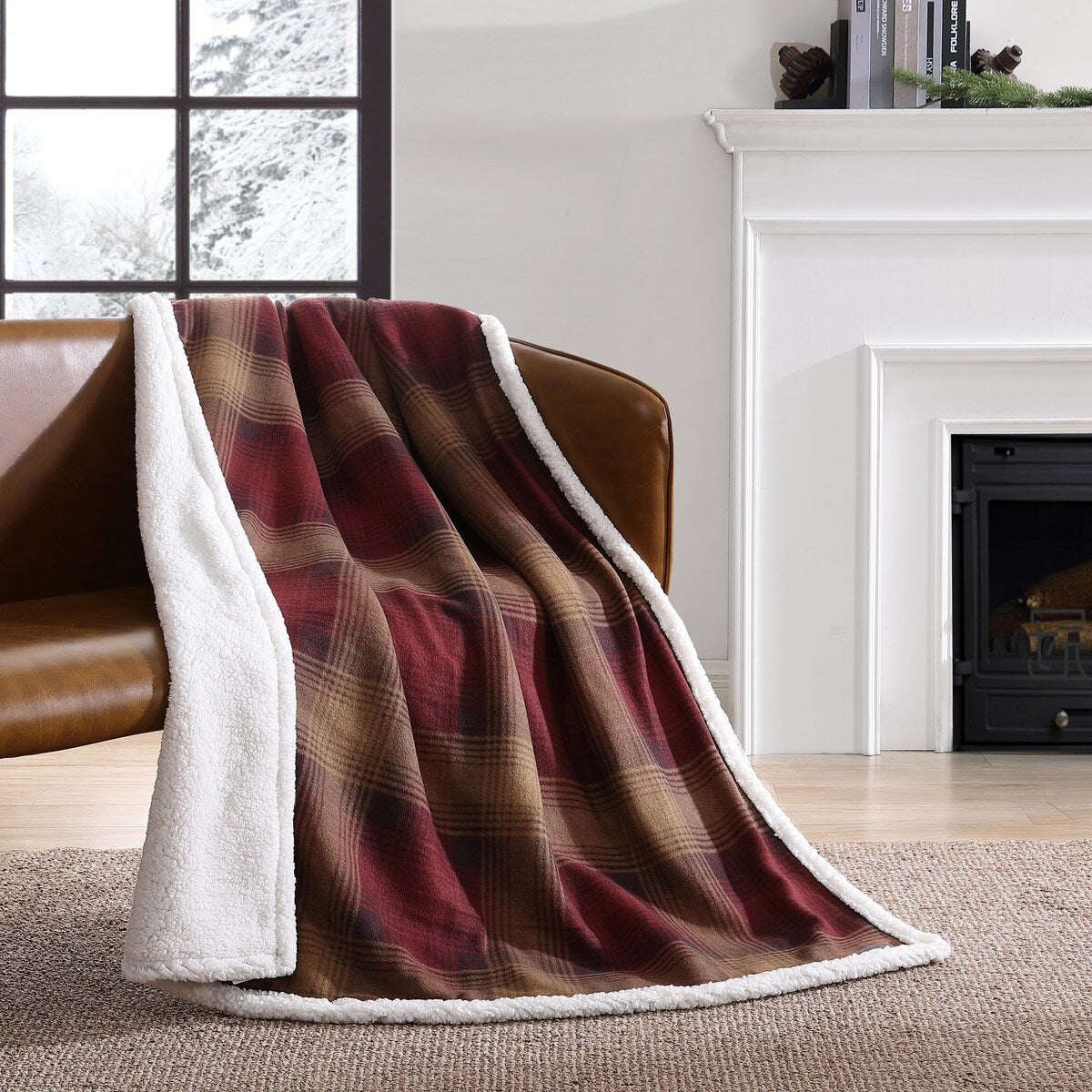 Eddie Bauer Ultra Plush Sherpa Throw