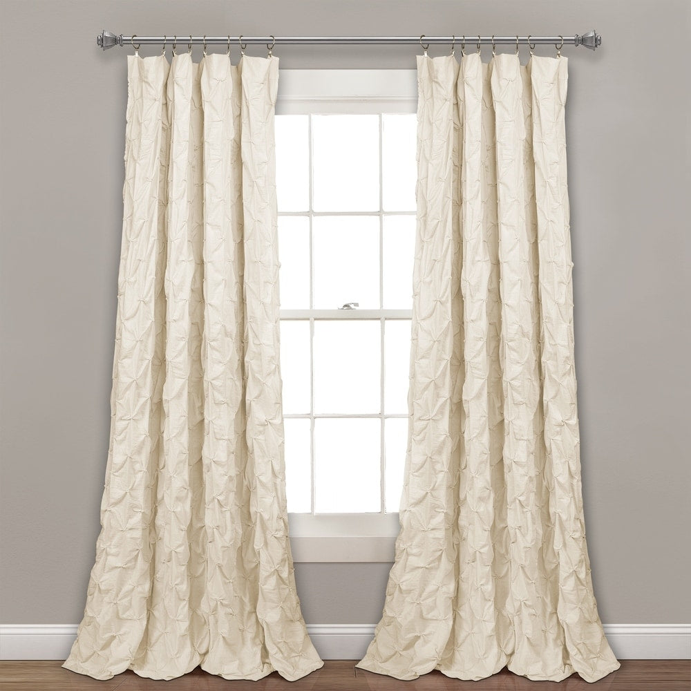 Lush Decor Ravello Pintuck Window Curtain Single Panel