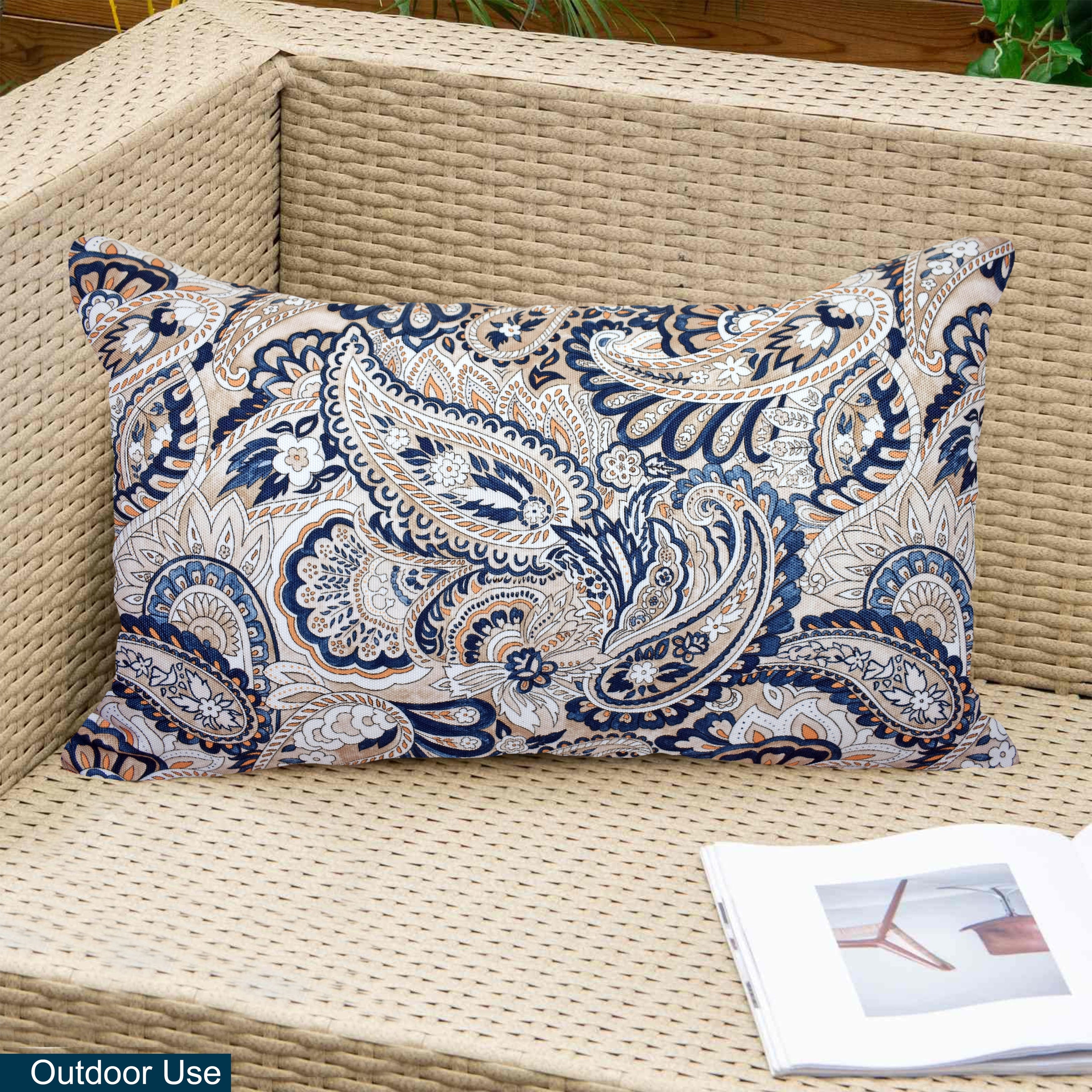 Indoor Outdoor Weatherproof Pillow with Insert - 18x18 | 12x20 | Inches