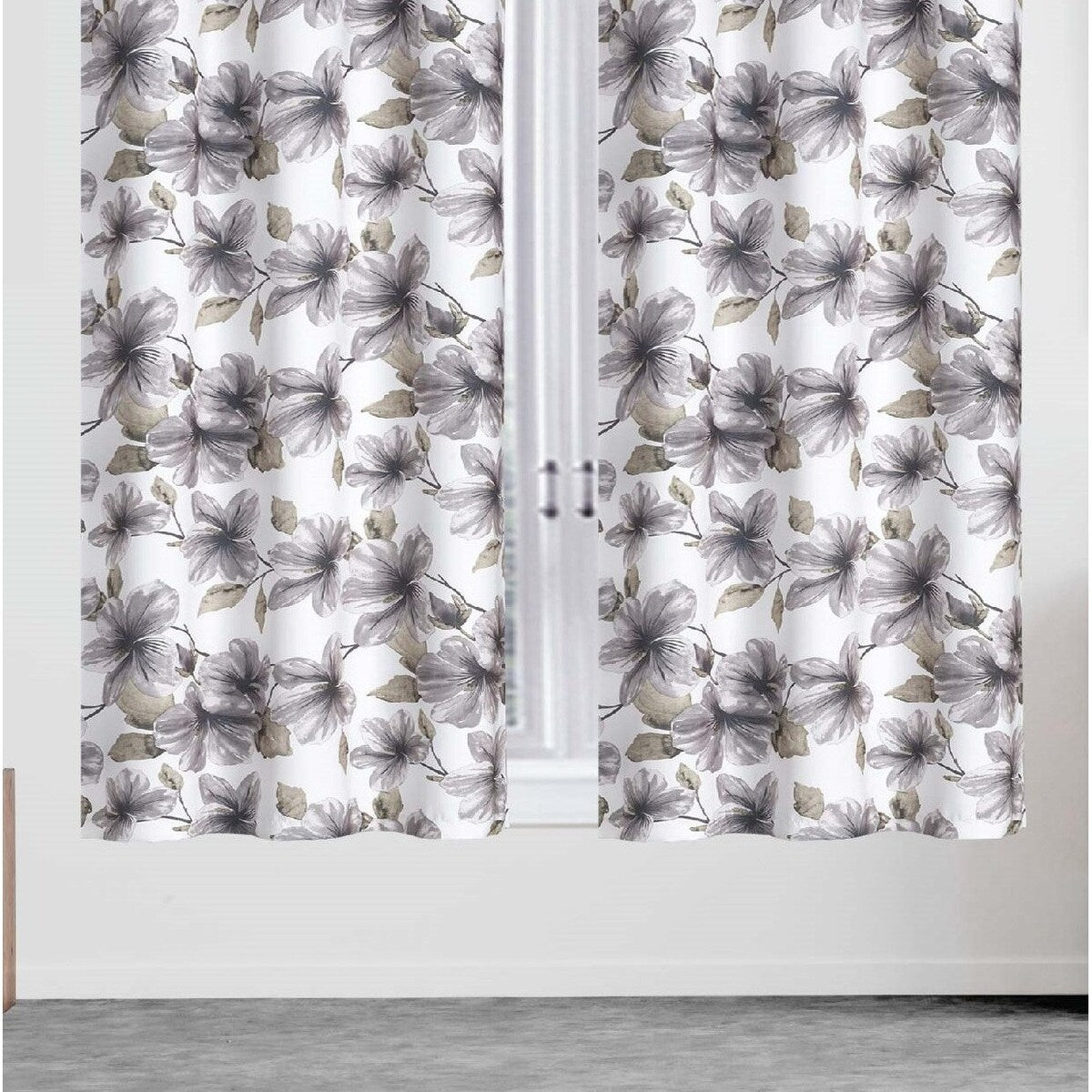 J&V Textiles Margaret Joseph Floral Grommet Blackout Curtain Panels (Set of 2)