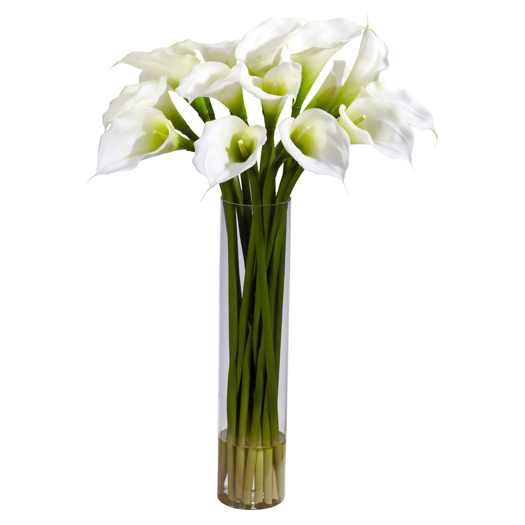 Calla Lilly w/Cylinder Silk Flower Arrangement - 27