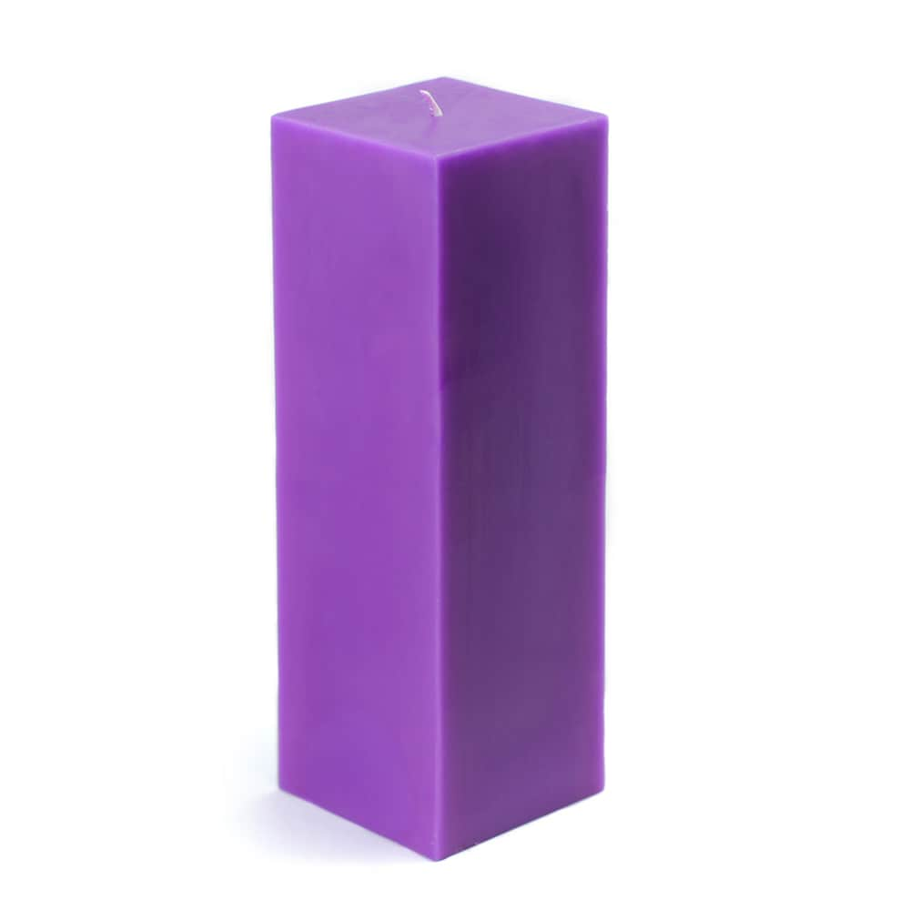 Pillar 3x9-inch Square Candles (Pack of 12)