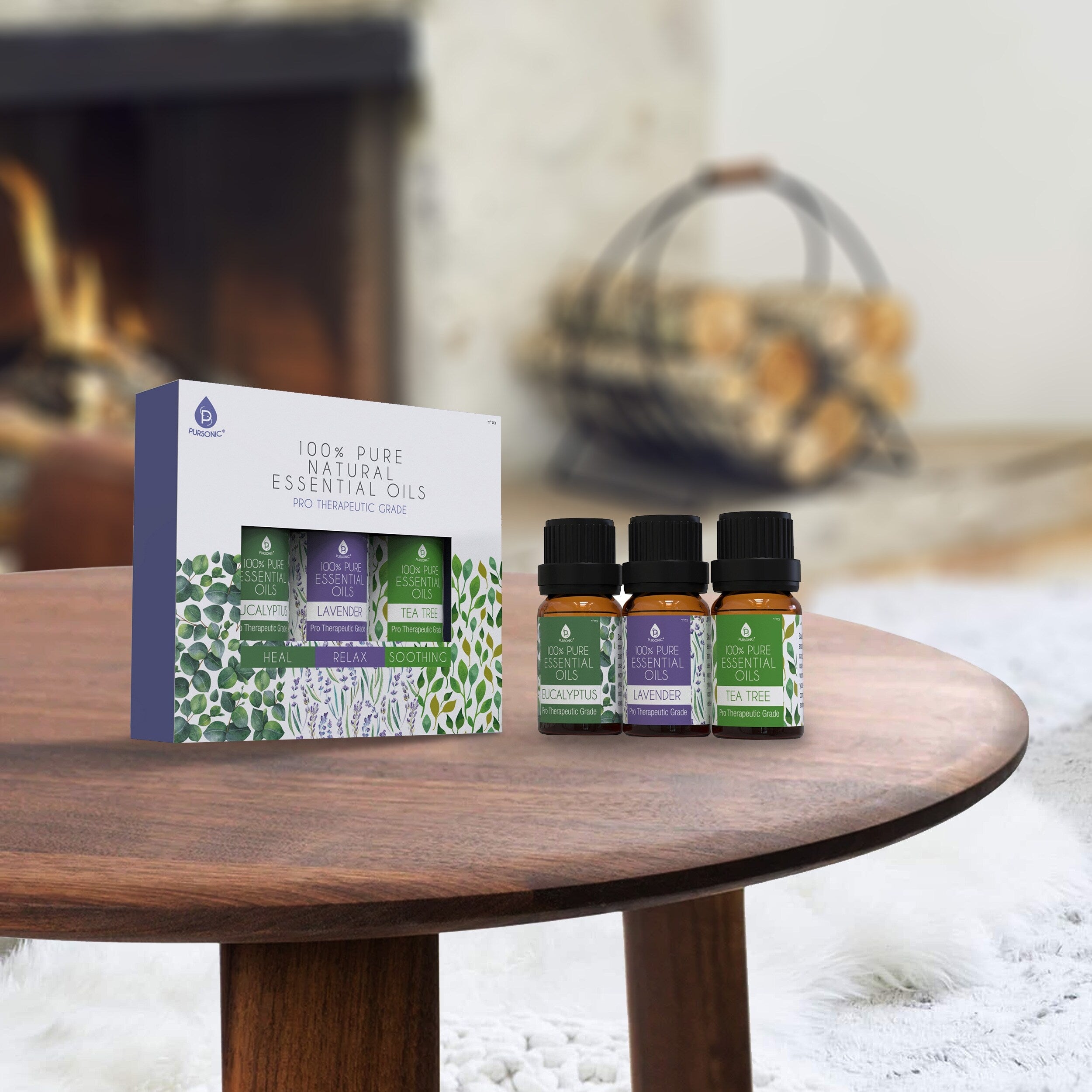 Pursonic 3 Pack Pure Essential Aroma Oils