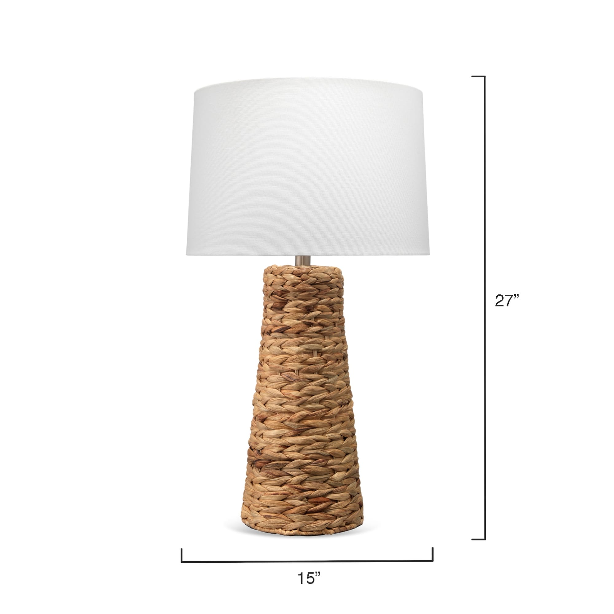 Alden Décor Asher Braided Seagrass Table Lamp