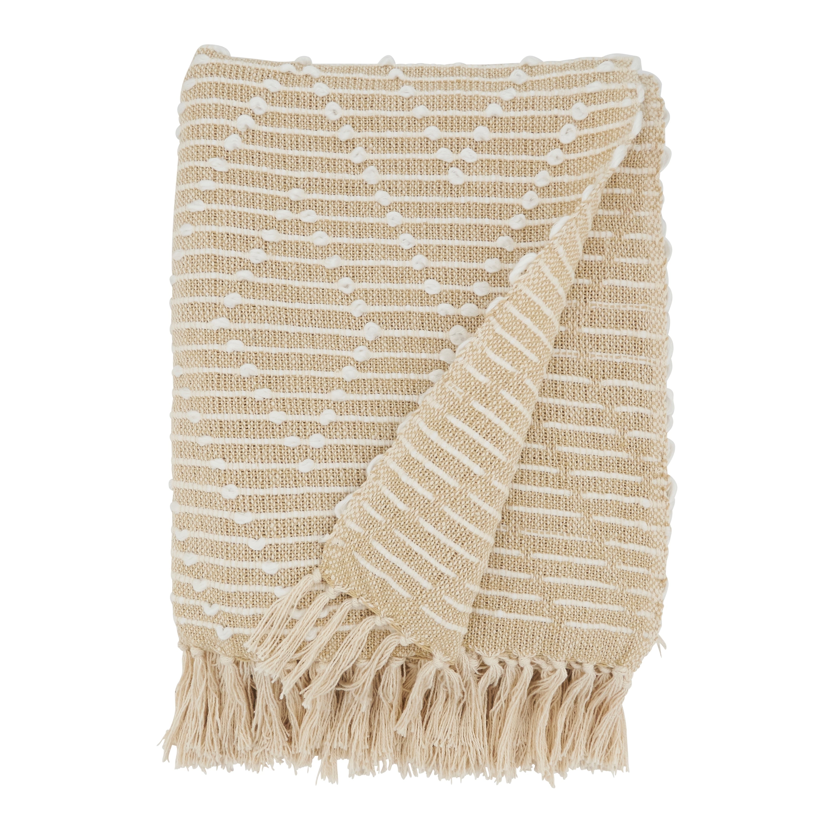 Woven Throw Blanket With Diamond Design