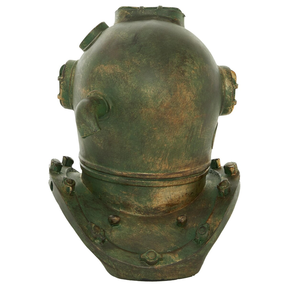 Polystone Diver Antique Helmet - Bronze - Roche River Decor