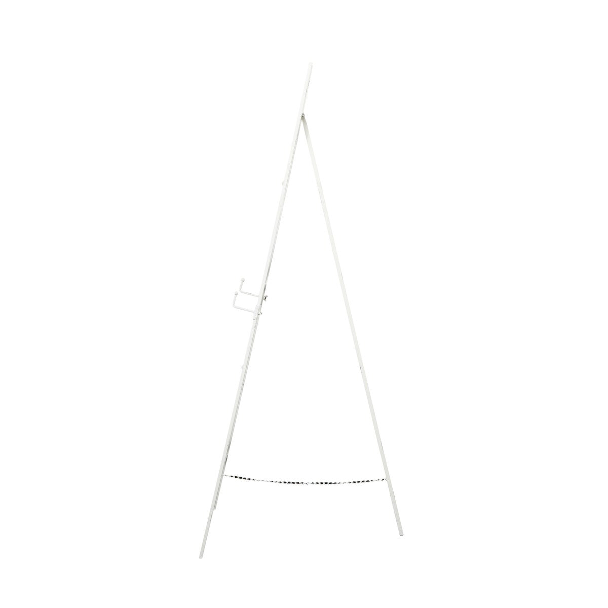 Metal Tall Adjustable 3 or 2 Tier Display Easel with Chain Support - White - Roche River Decor