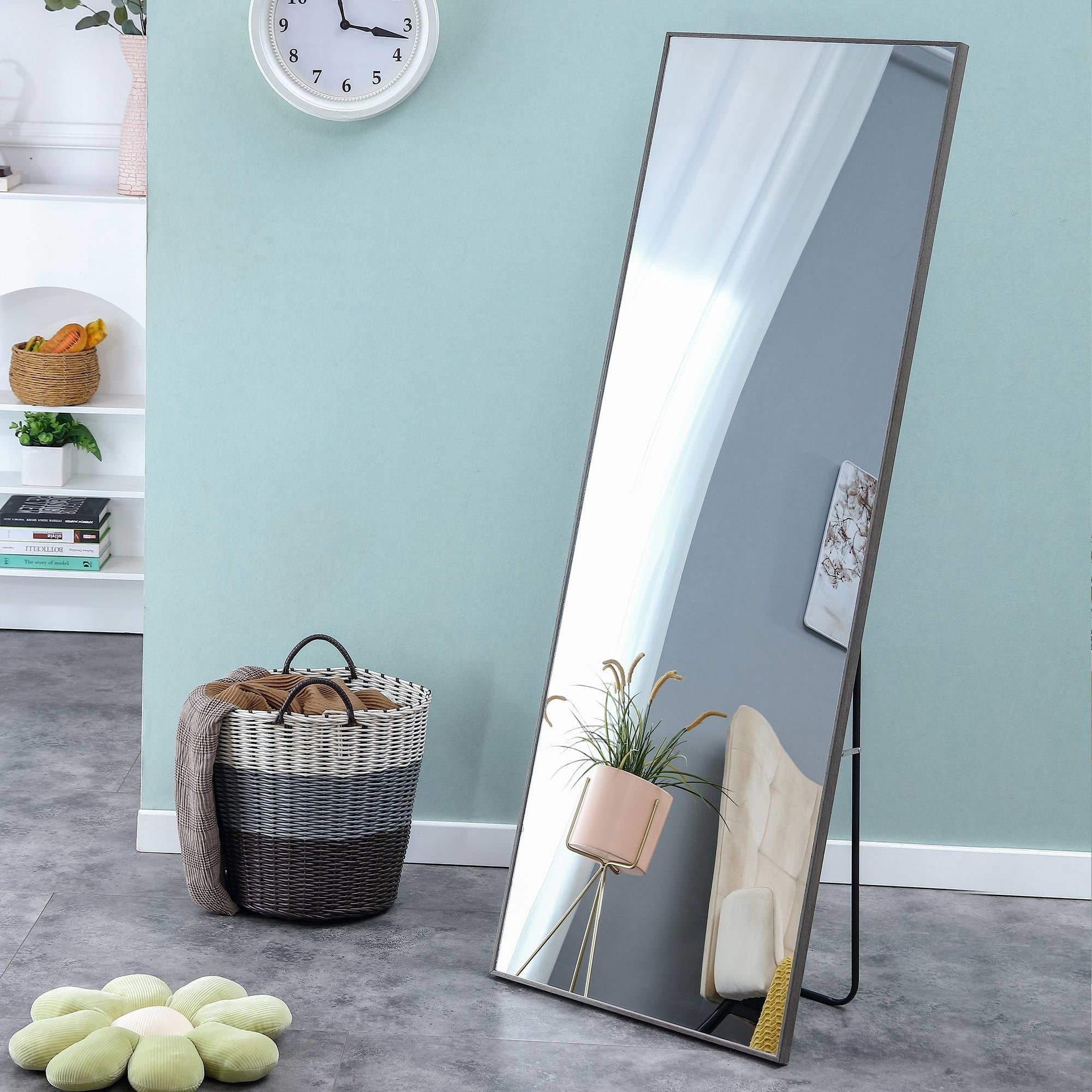 Solid Wood Frame Floor Mirror