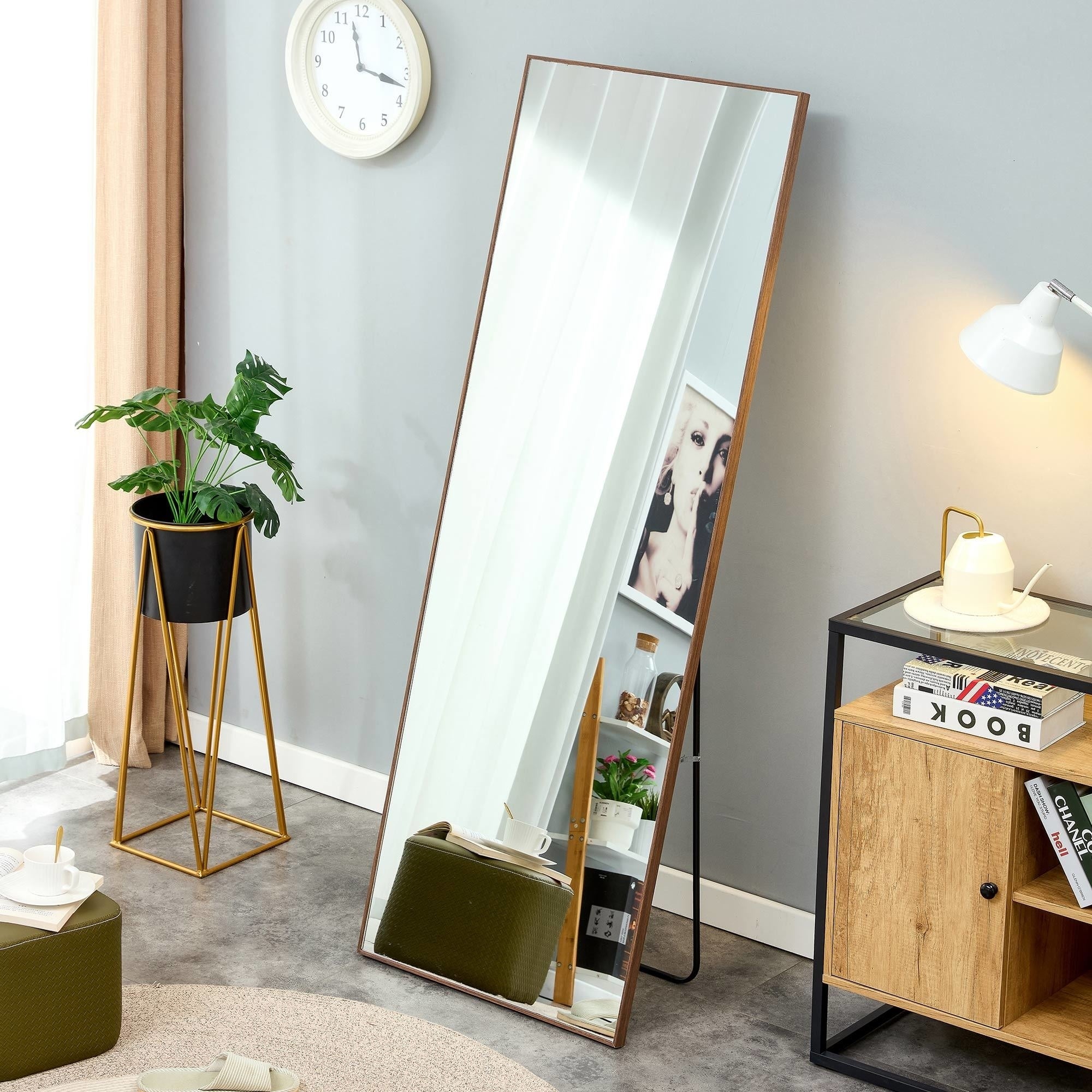 Solid Wood Frame Floor Mirror