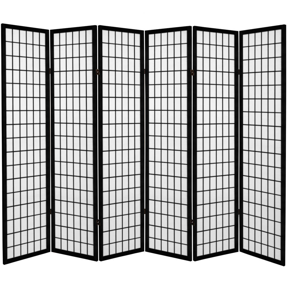 6-foot Tall Canvas Window Pane Room Divider