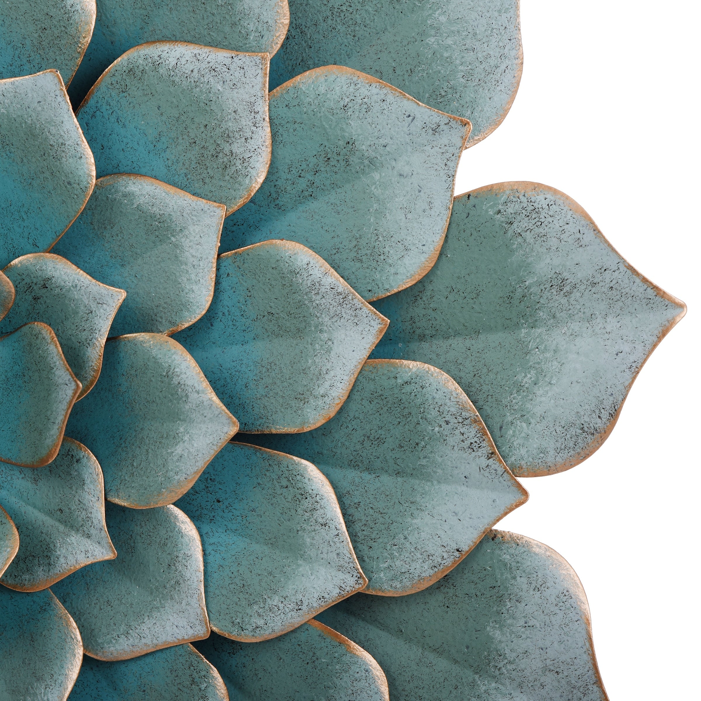 StyleCraft Metal Green Succulent Wall Art