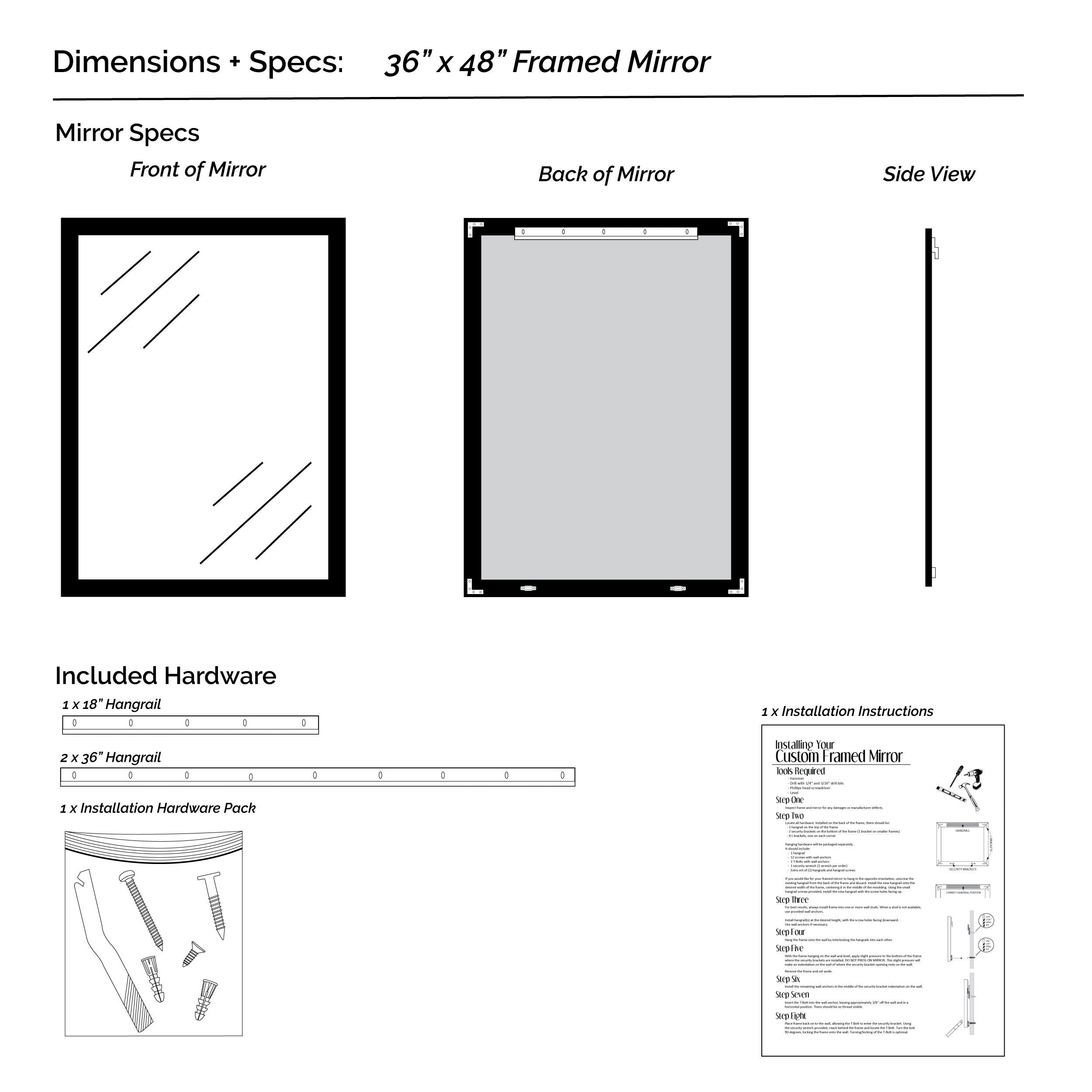 Morgan White Framed Wall Mirror