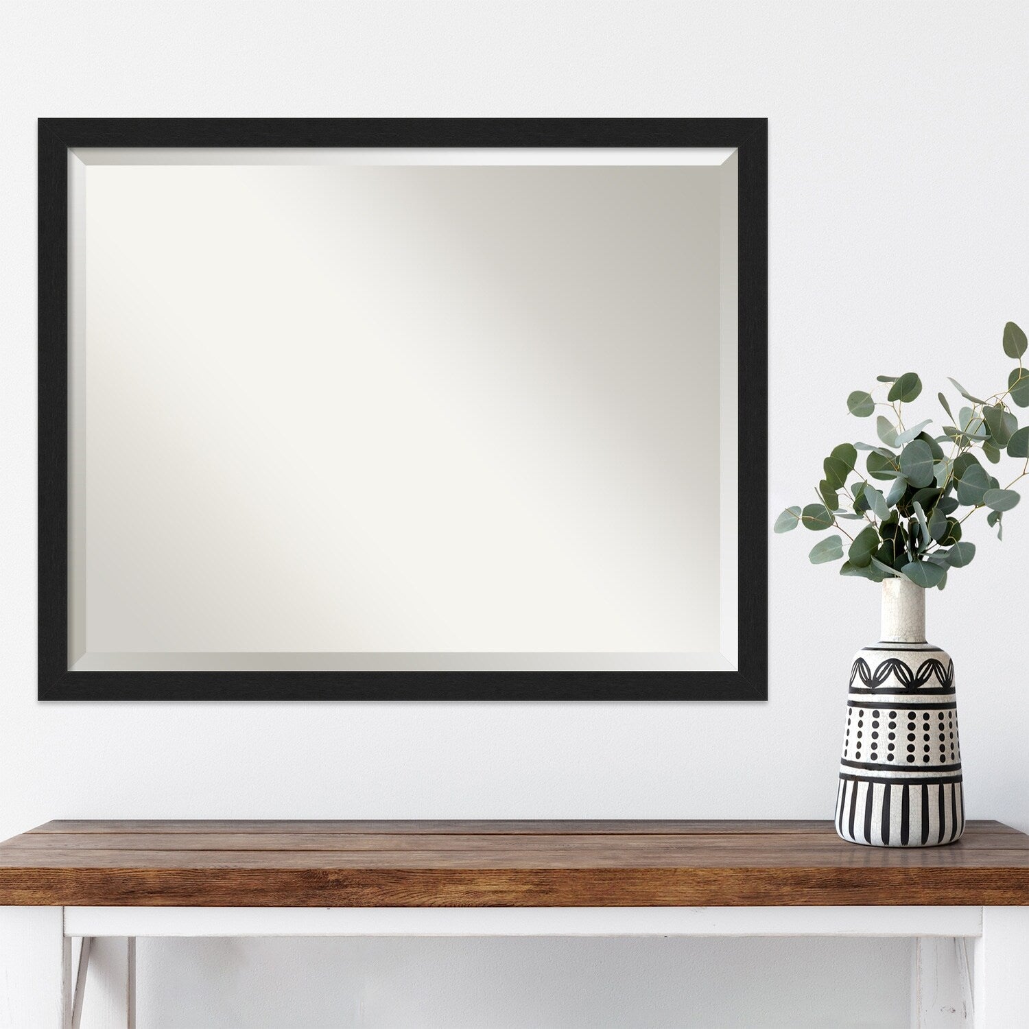 Beveled Wall Mirror - Grace Brushed Gold Narrow Frame