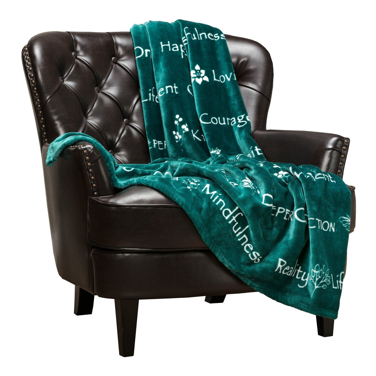 Chanasya Yoga Happiness Words Gift Throw Blanket