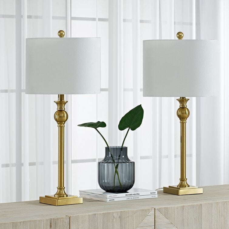 28 Gold Table Lamp Set (Set of 2)