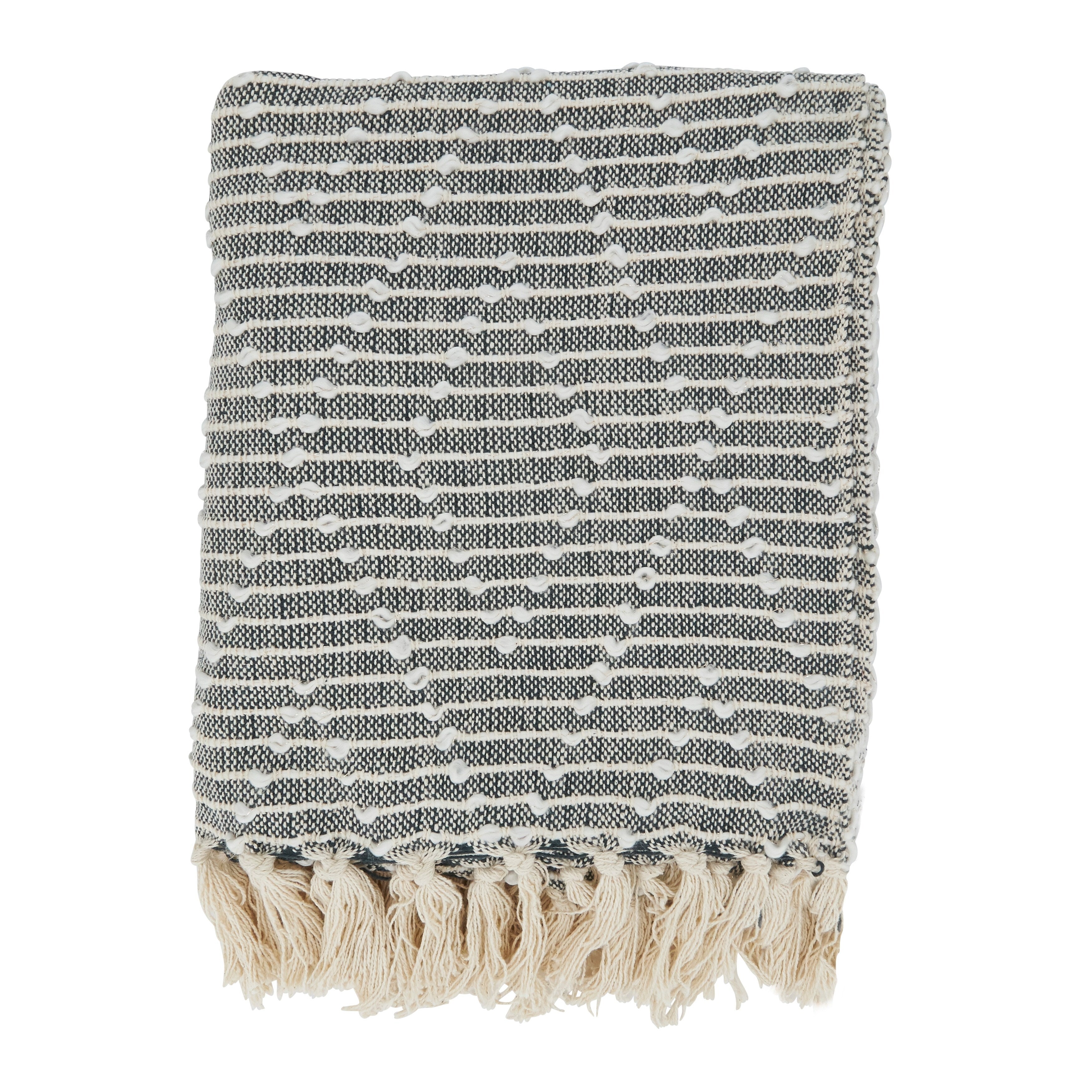 Woven Throw Blanket With Diamond Design