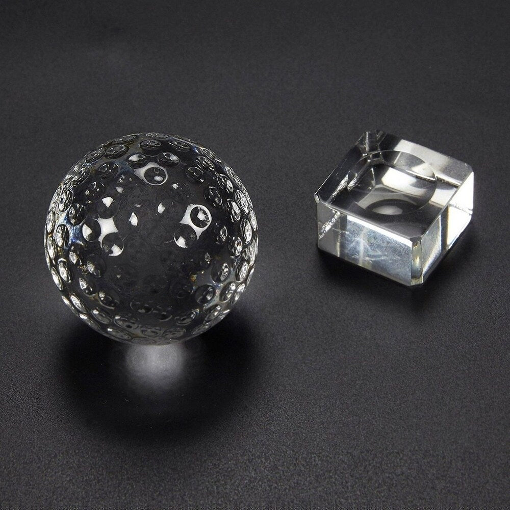 Golf Trophy Sports Award Small Optical Crystal Golf Ball with Base Gift Box