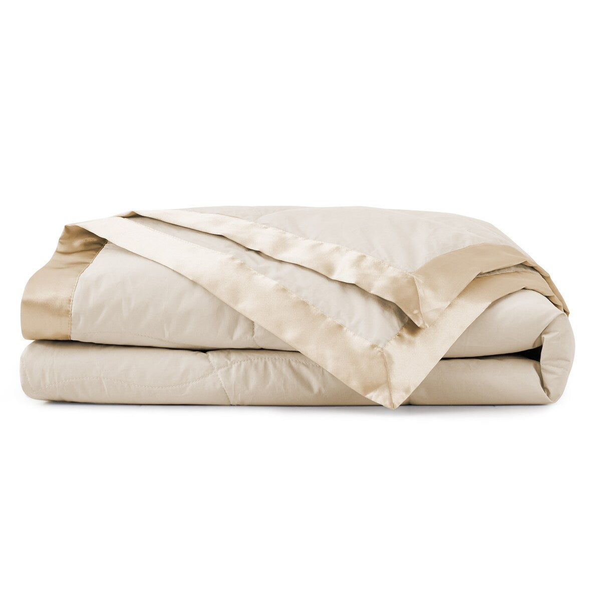 Ultra-Soft Cozy Cotton Down Bed Blanket with Satin Trim