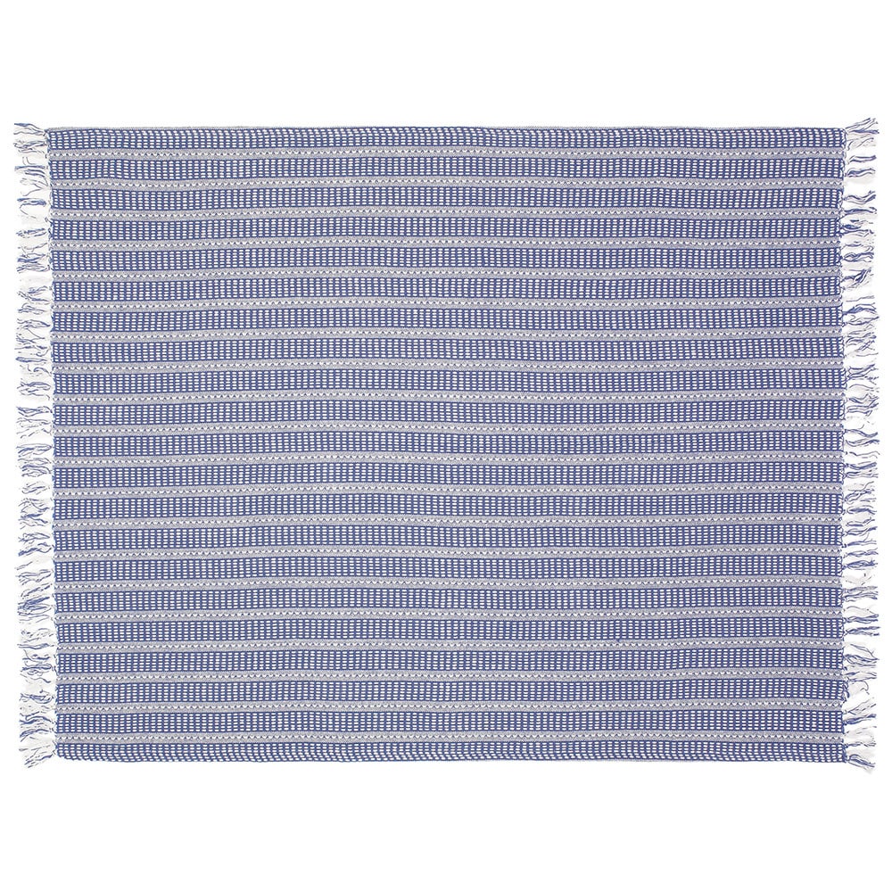 Sevita Ridgeline Striped Standard Size Throw Blanket with Fringe