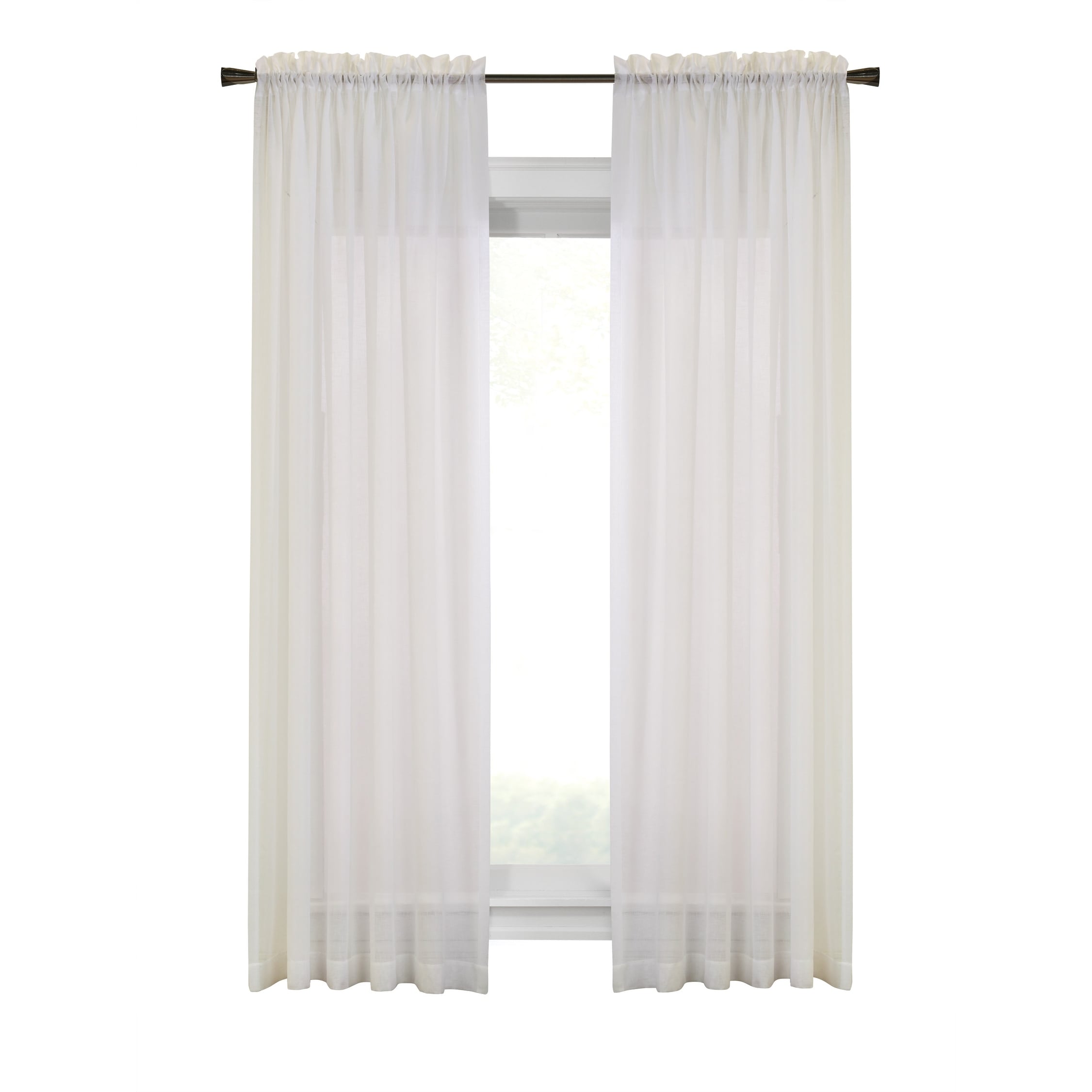 Cote d'Azure Rod Pocket Linen-Like Curtain Panel by Habitat