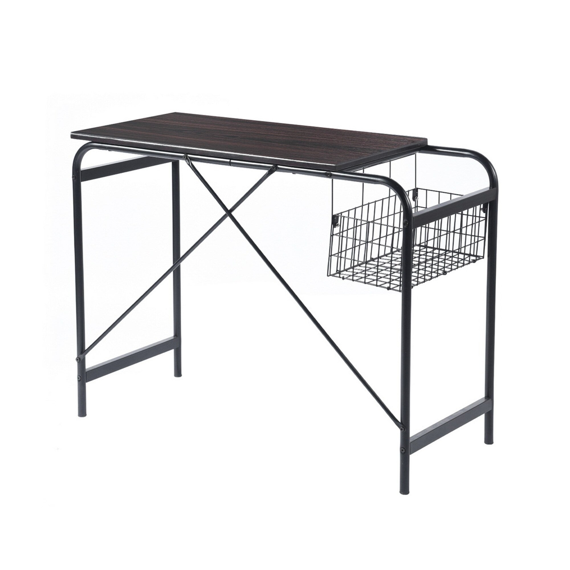 31.5 Computer Desk/ Home Office Desk with Wire Storage Basket