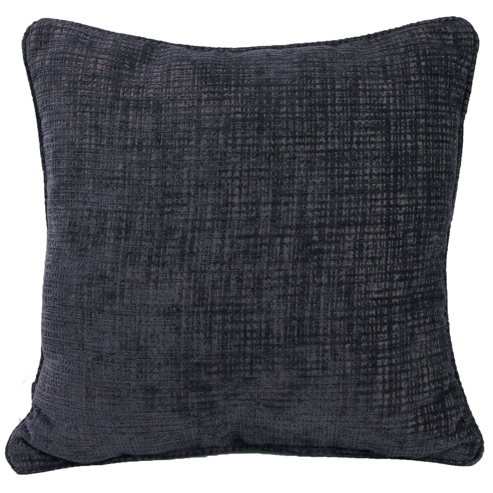 18 x 18 Hatched Solid Indoor Throw Pillow with Welt