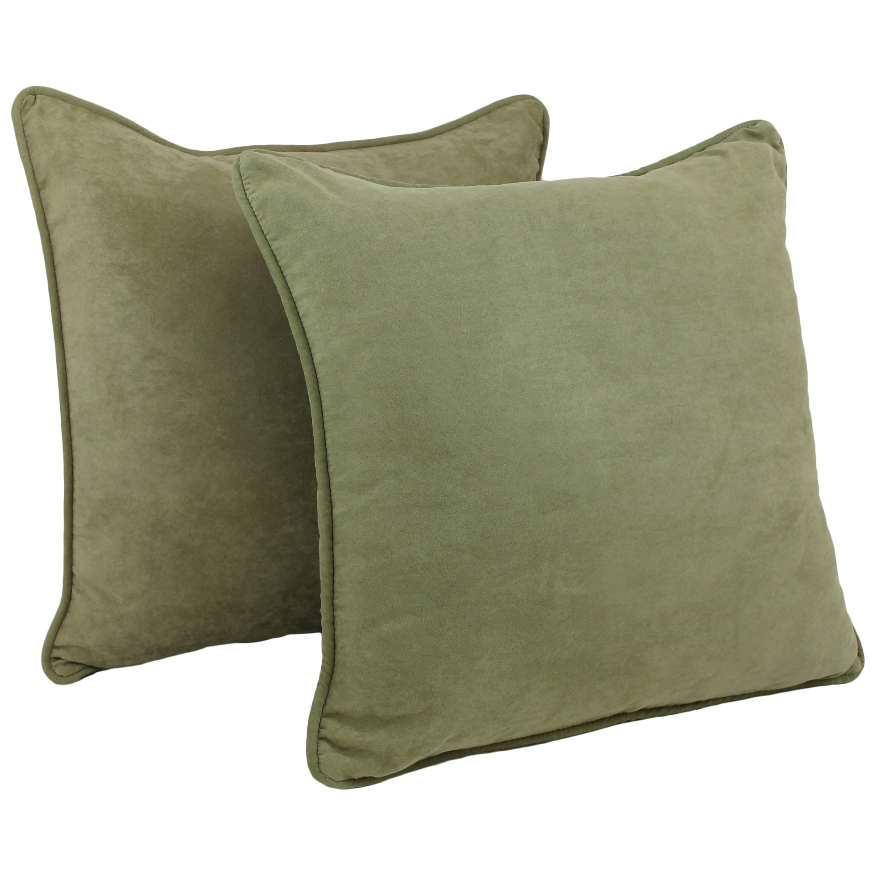 Blazing Needles 25-in. Square Microsuede Throw Pillows (Set of 2)