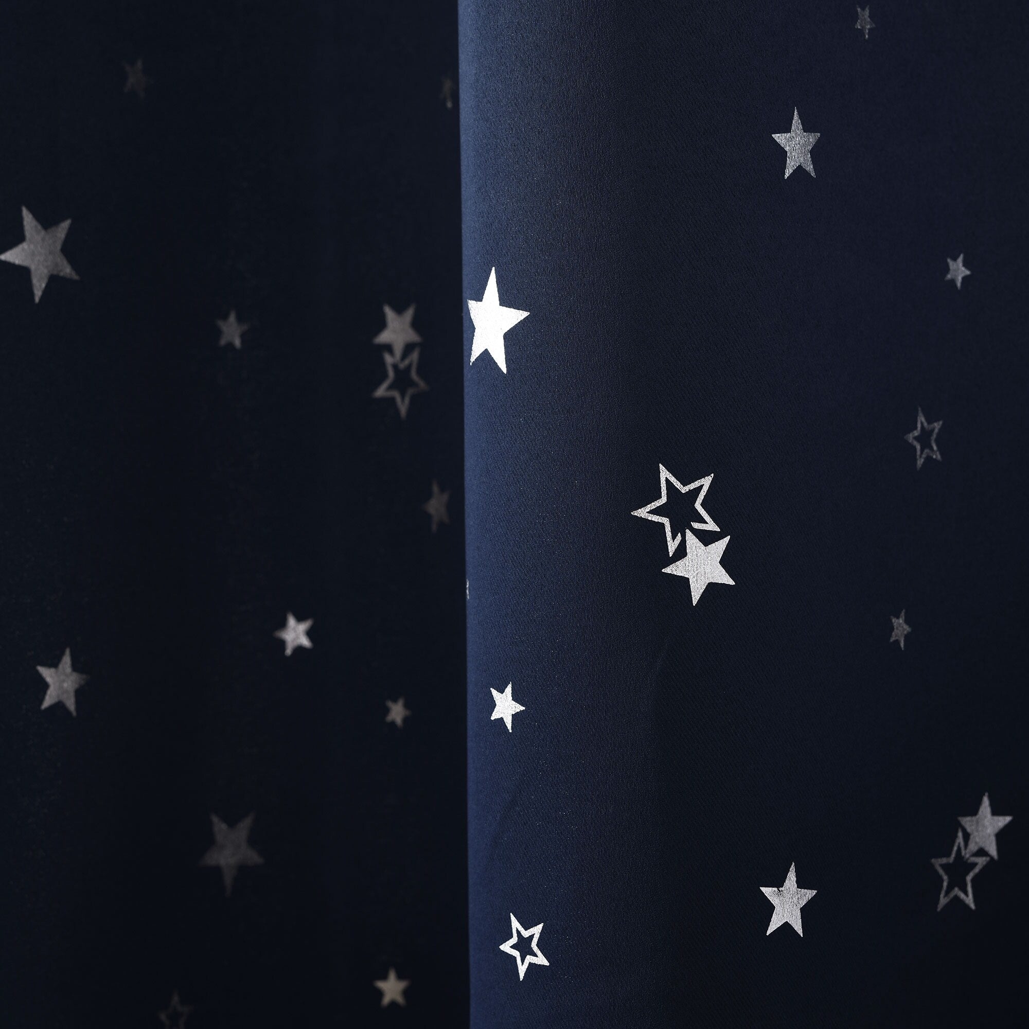 Lush Decor Star Sheer Insulated Grommet Blackout Window Curtain Panel Pair