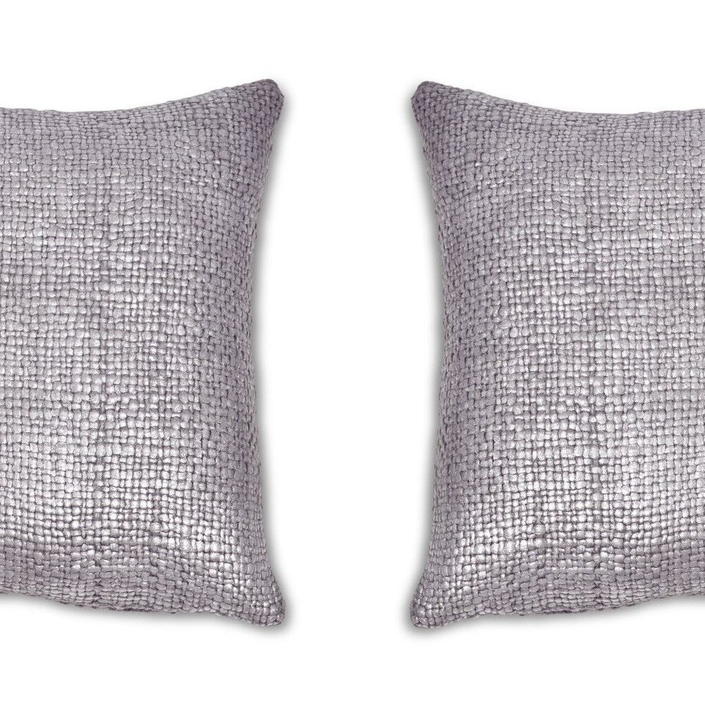 Sparrow & Wren Metallic Woven Decorative Pillow, 18 x 18