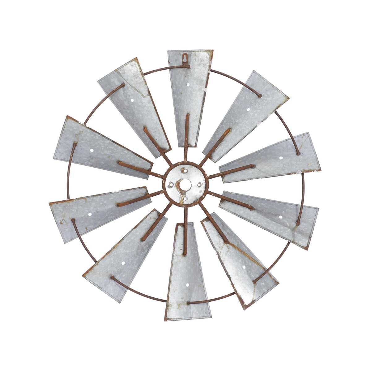 Metal Windmill Indoor Outdoor Home Wall Decor - Roche River Decor