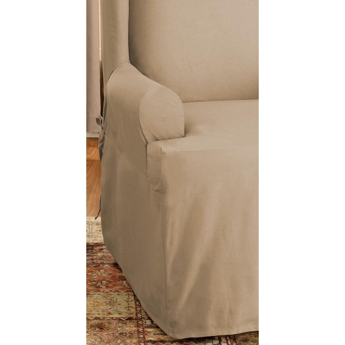 SureFit Duck 1 Piece Wing Chair Slipcover