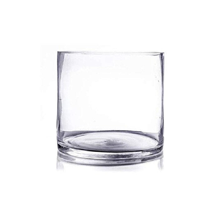 Afloral Clear Cylinder Glass Vase 6 x 6