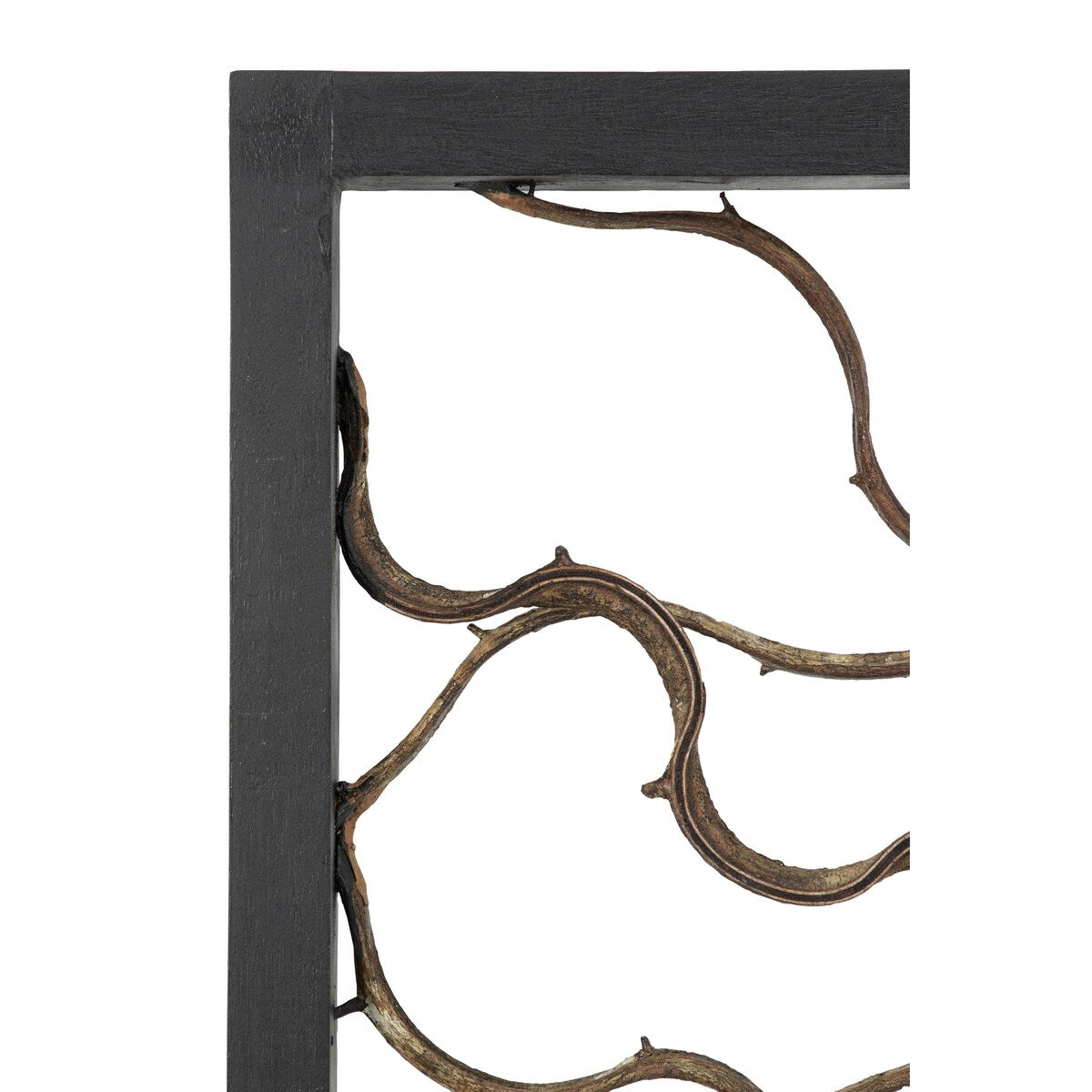 Wood Tree Branch Home Wall Decor with Black Frame - Brown - Roche River Decor