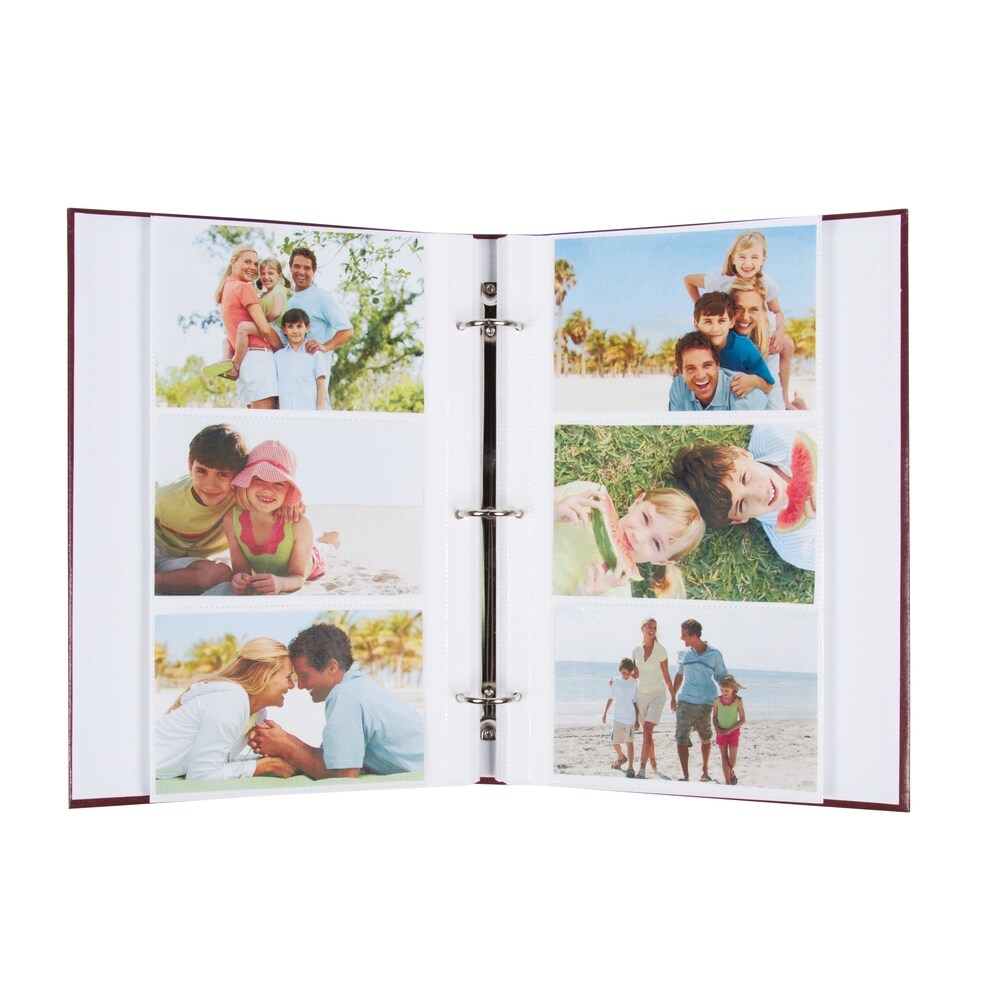 DesignOvation Traditional Photo Albums, Holds 300 4x6 Photos, Set of 4