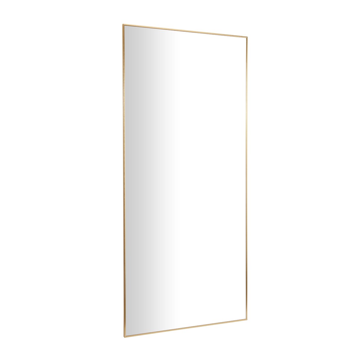 Metal Minimalistic Room Wall Mirror with Thin Frame - Gold - CosmoLiving by Cosmopolitan