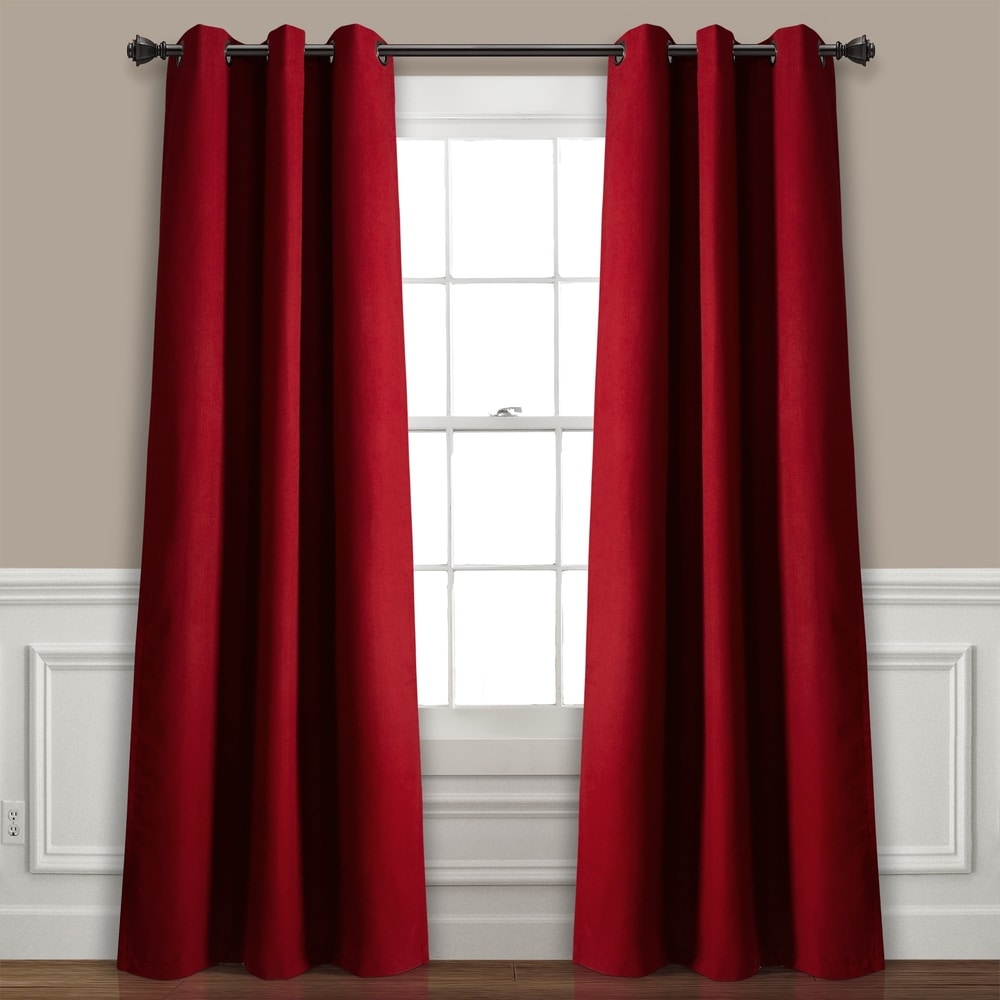 Lush Decor Absolute Blackout Window Curtain Panel Pair