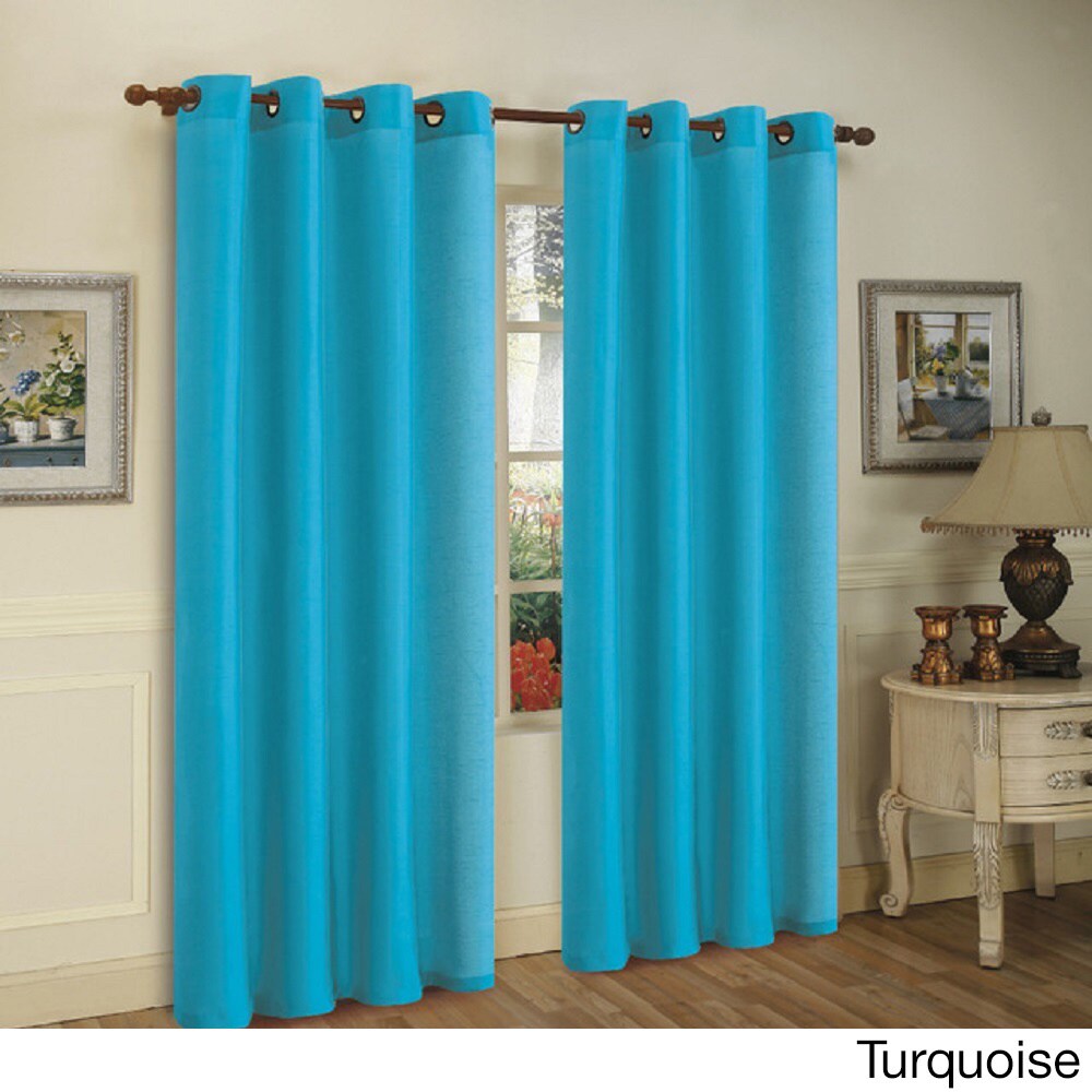 Grommet Top Window Curtain Panel Pair - 55 x 84