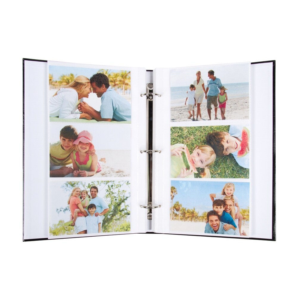 DesignOvation Traditional Photo Albums, Holds 300 4x6 Photos, Set of 4