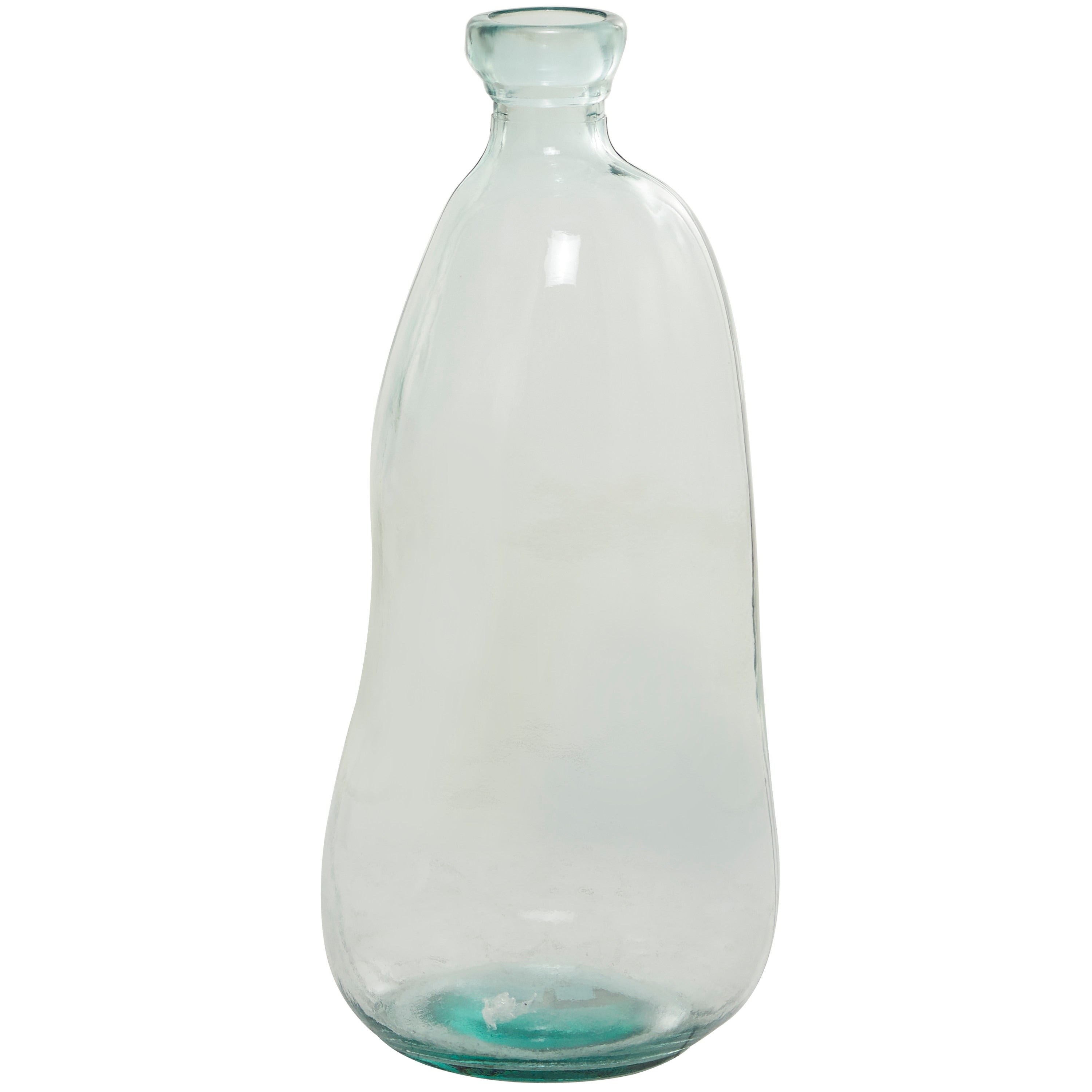 Recycled Glass Bottle Vase Collection Made in Spain - Multiple Sizes - Clear, Blue, Teal, Green