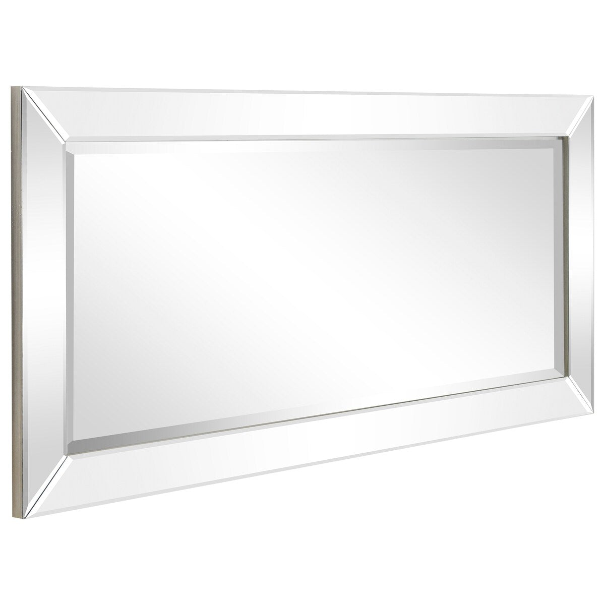 Beveled Rectangular Clear HD Wall Mounted Mirror for Bathroom, Bedroom, 3 sizes