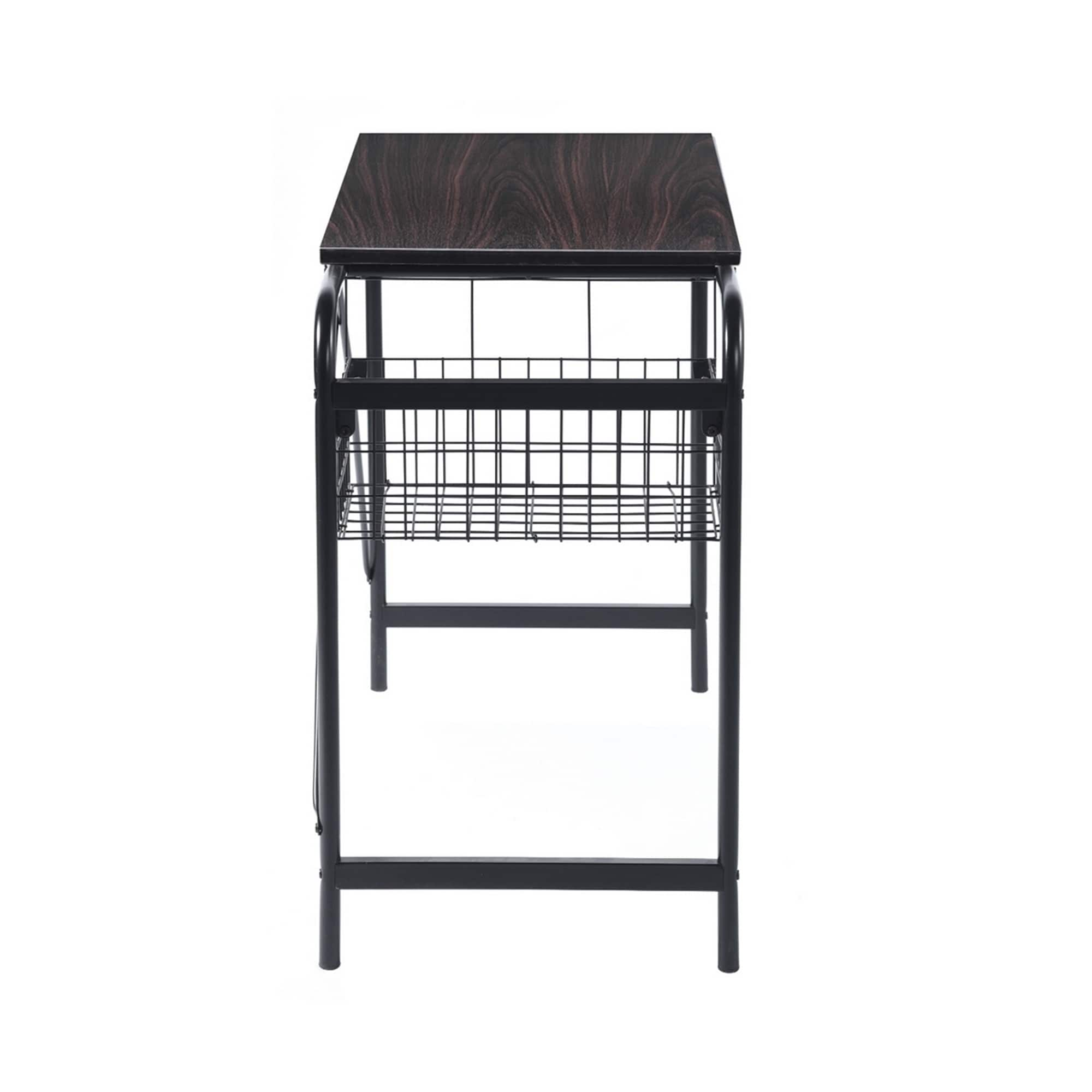 31.5 Computer Desk/ Home Office Desk with Wire Storage Basket