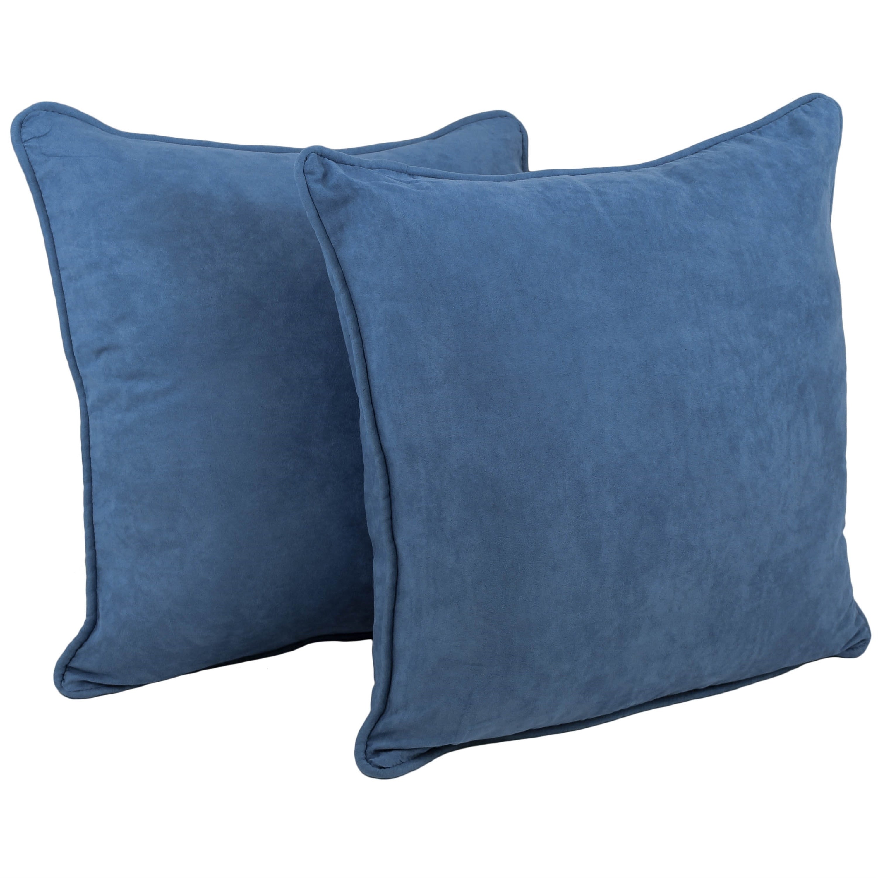 Blazing Needles 25-in. Square Microsuede Throw Pillows (Set of 2)