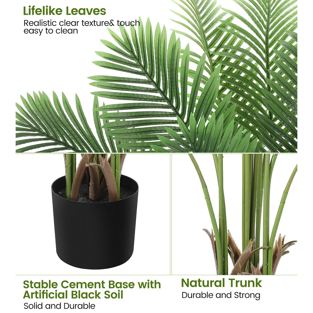 1/2 pack 4/6/7ft Artificial Palm Tree