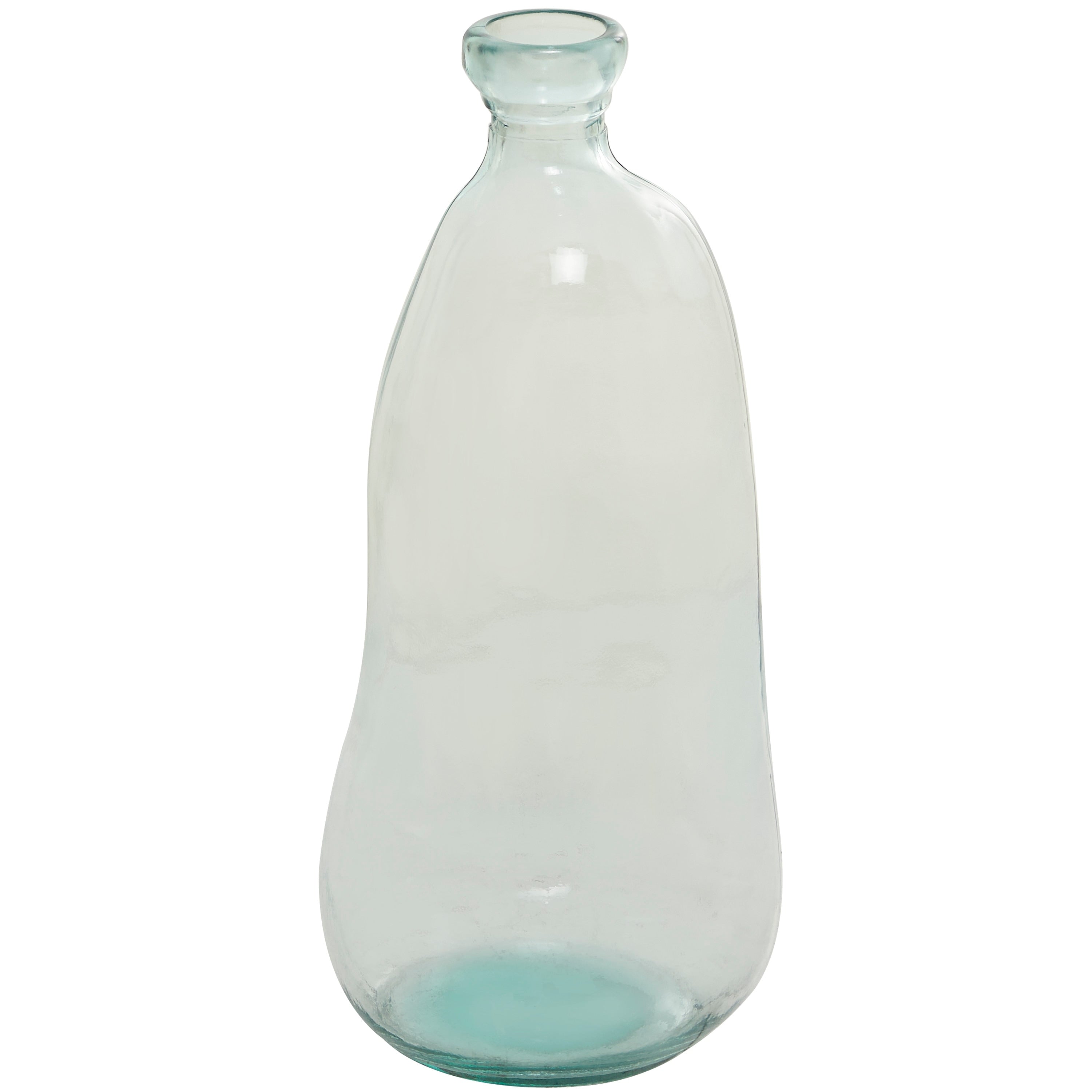 Recycled Glass Bottle Vase Collection Made in Spain - Multiple Sizes - Clear, Blue, Teal, Green